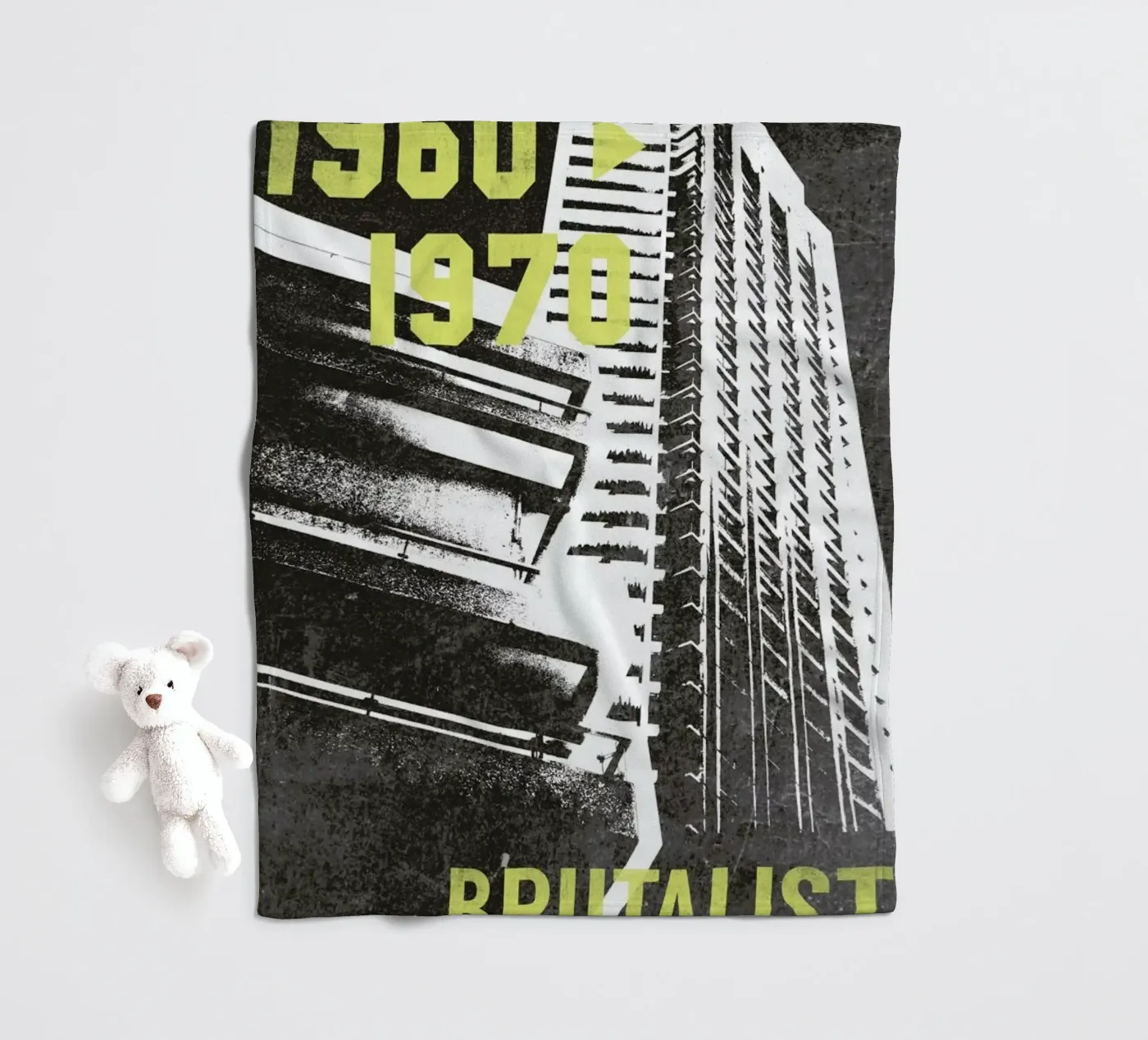 Brutalist Fleecedecke von 121 Creatives