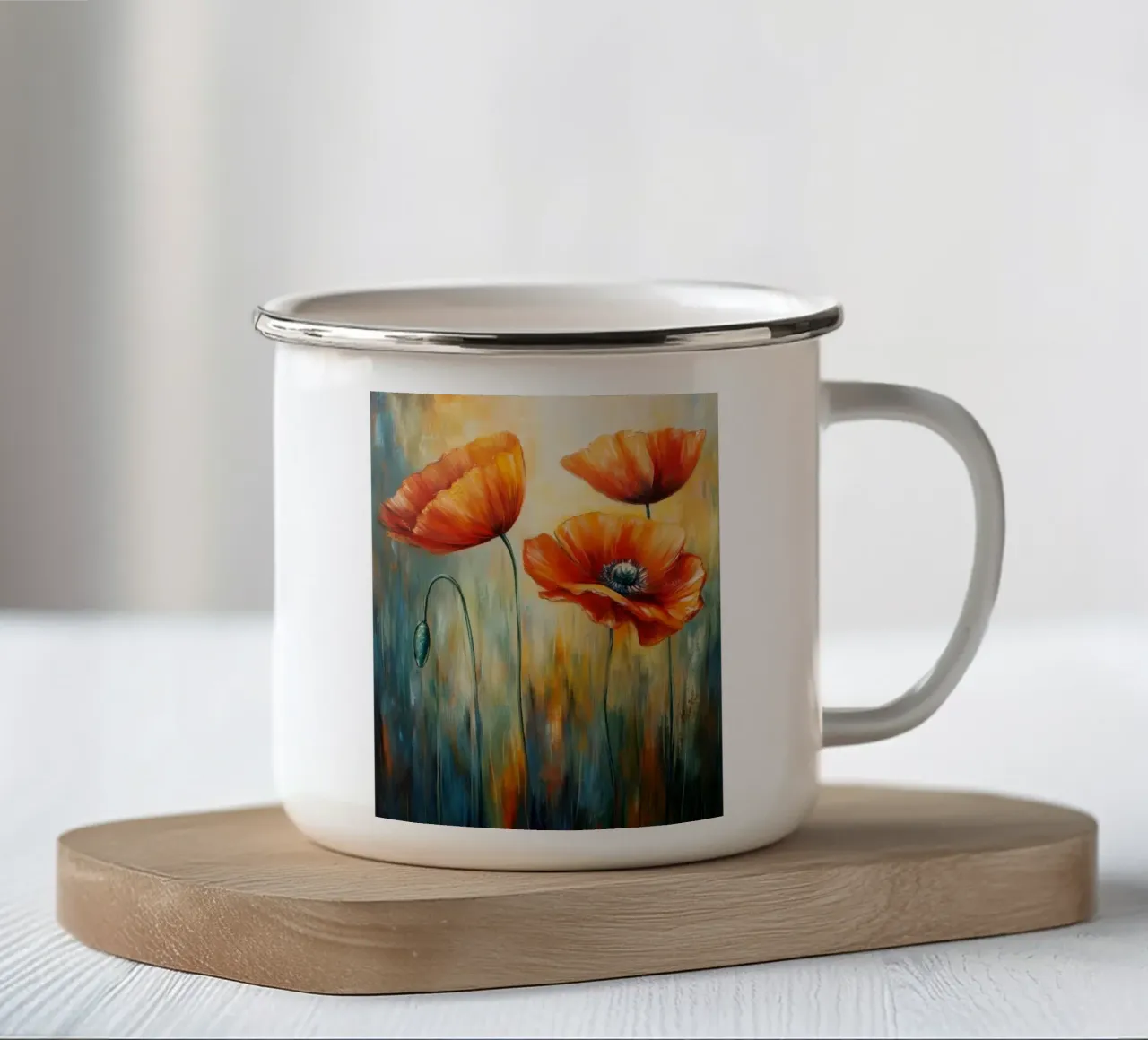 Klaprozen tazza in smalto da Imagine