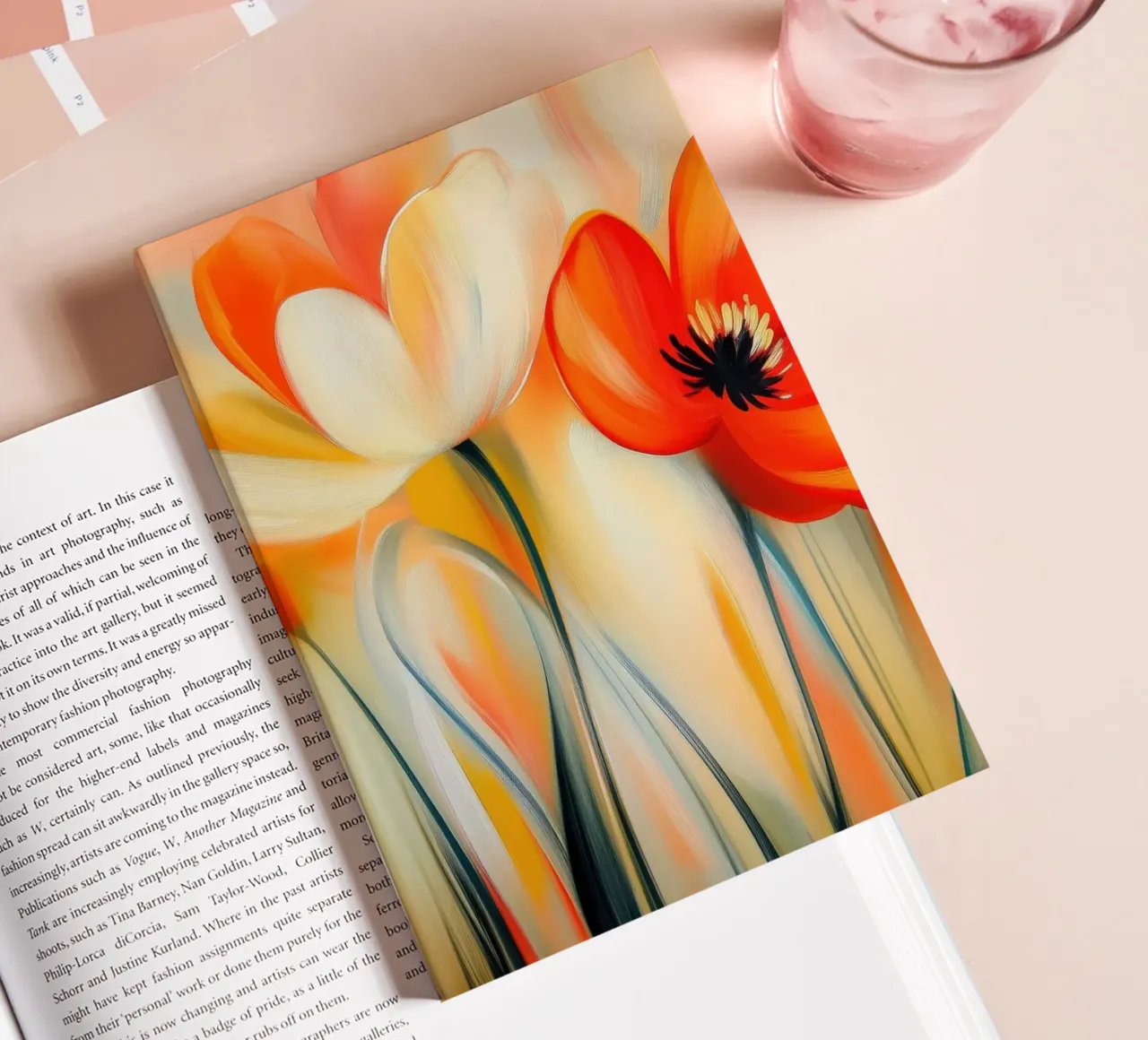 Orange flowers notebook by Imagine