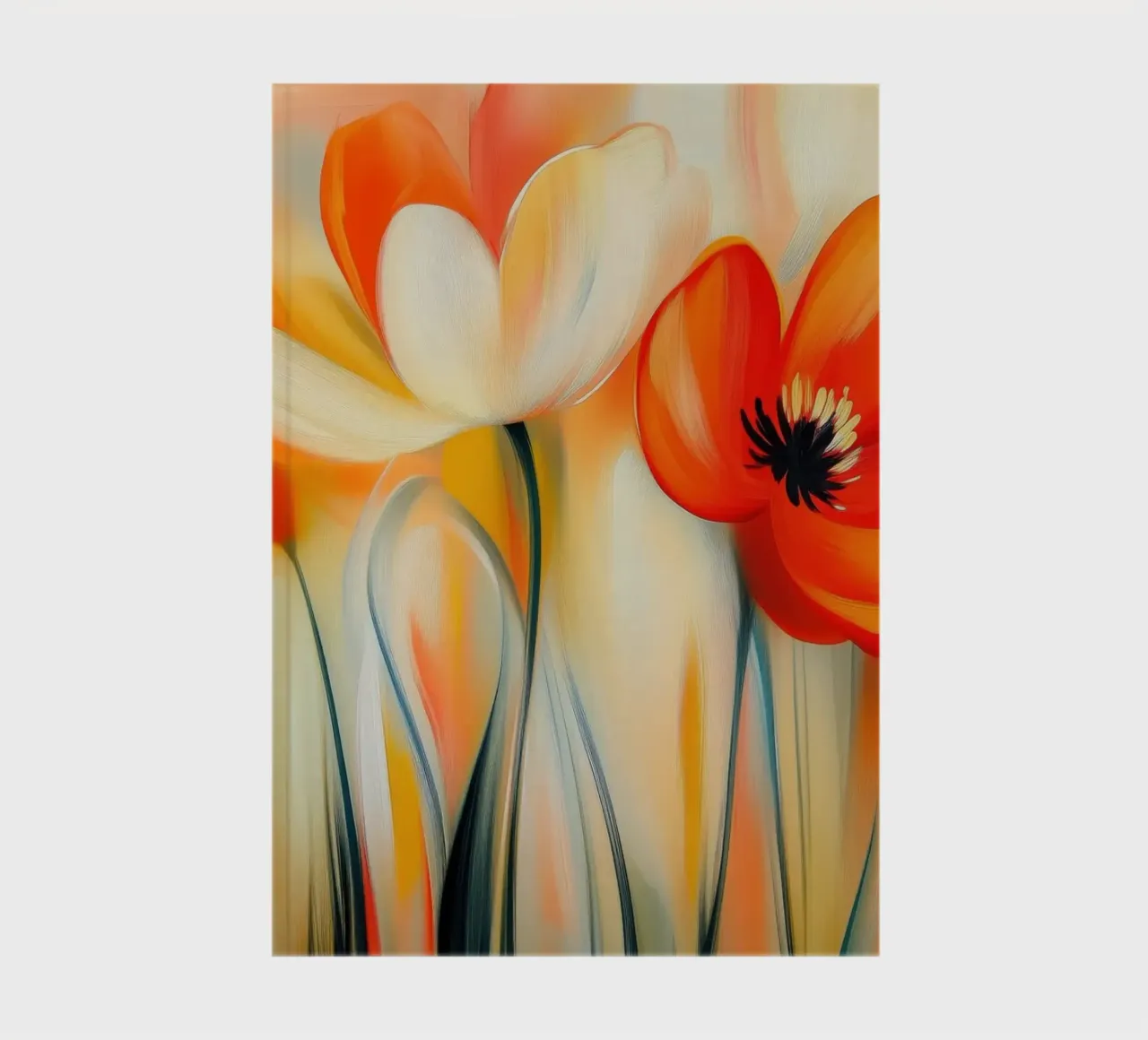 Orange flowers notebook by Imagine