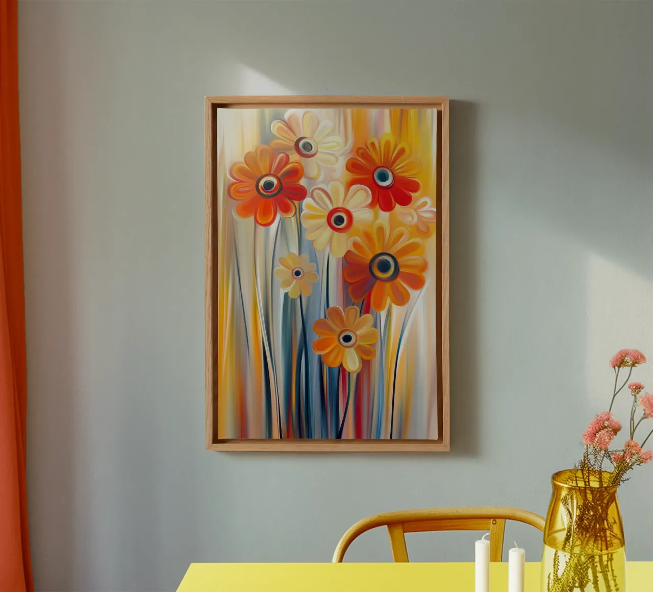 Fiori d'arancio tela con Cornice a cassetta da Imagine