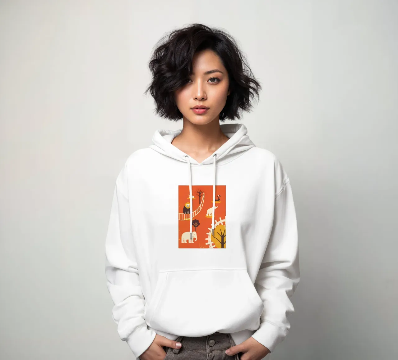 Retro-Pop-Zoo Hoodie von THE LATEST SHOP