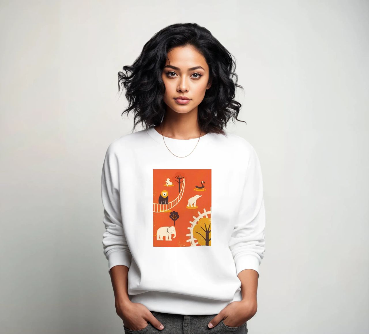 Zoo Retro Pop sudadera de THE LATEST SHOP