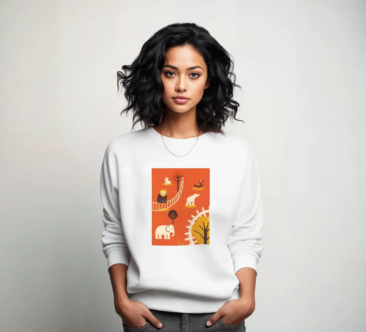 Zoo Retro Pop felpa da THE LATEST SHOP
