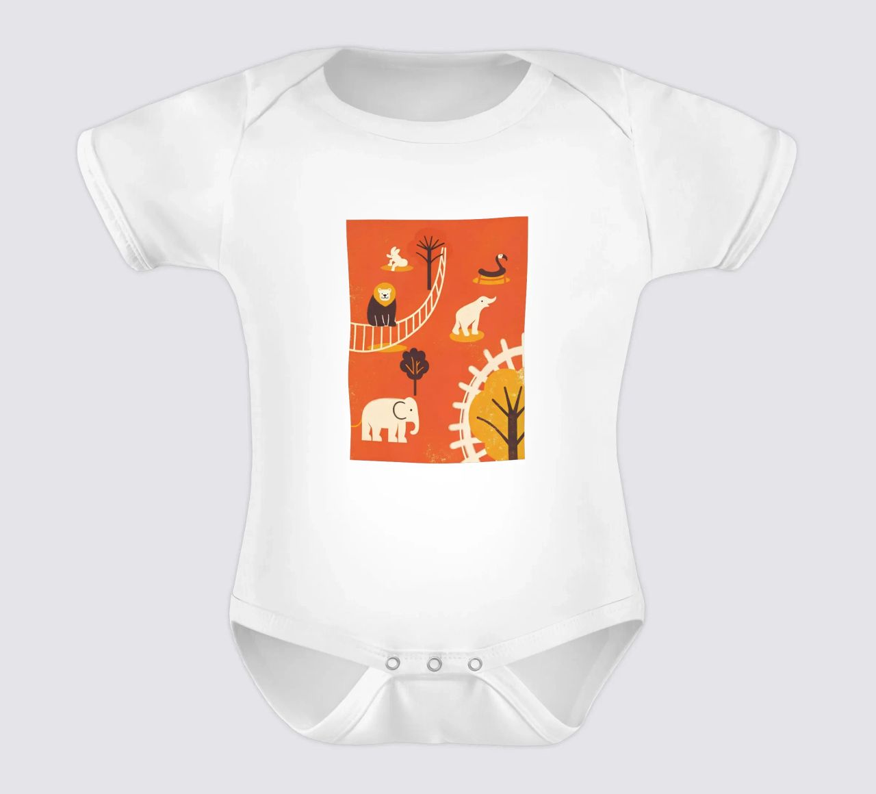 Zoo Retro Pop body neonato maniche corte da THE LATEST SHOP