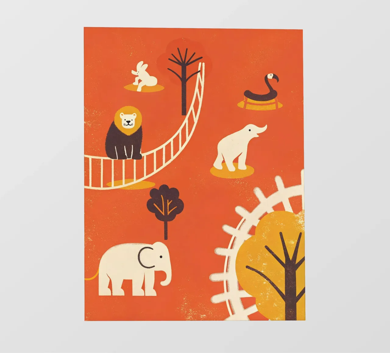 Zoo Retro Pop lámina retroiluminada de THE LATEST SHOP
