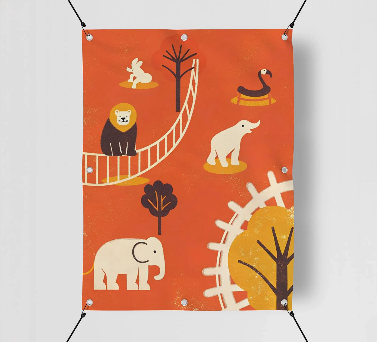 Zoo Retro Pop telo in pvc da THE LATEST SHOP