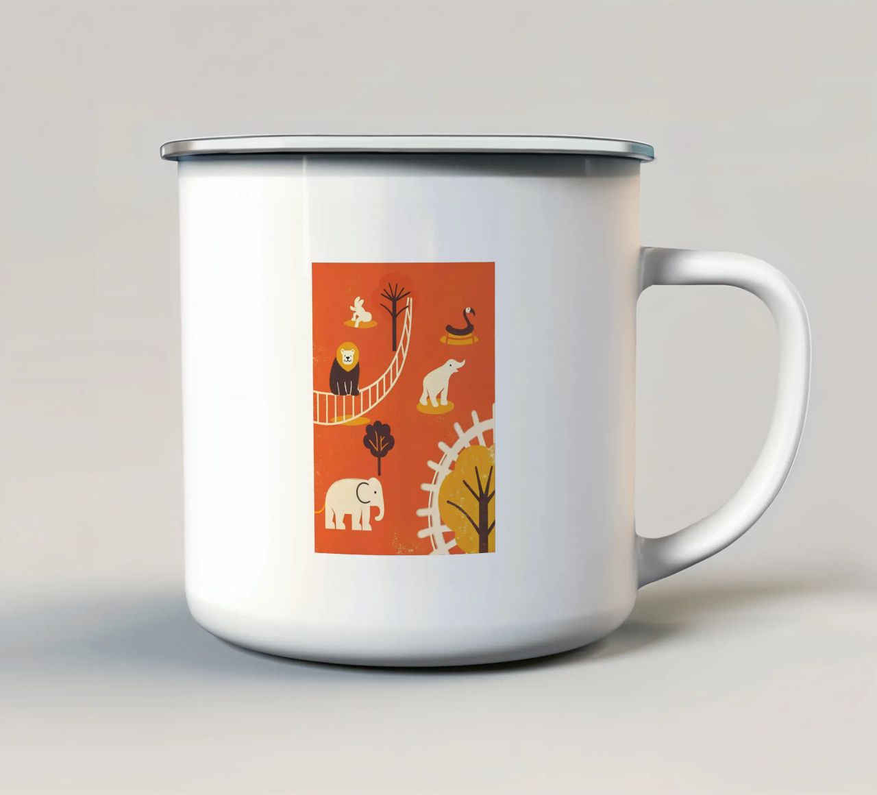 Zoo Retro Pop tazza in smalto da THE LATEST SHOP