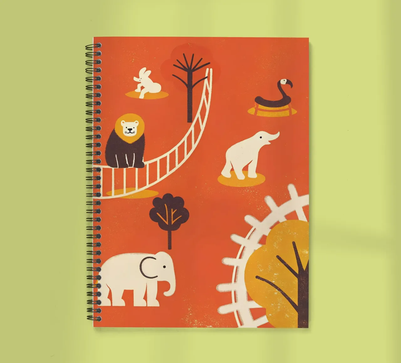 Retro Pop Zoo spiral notebook by THE LATEST SHOP