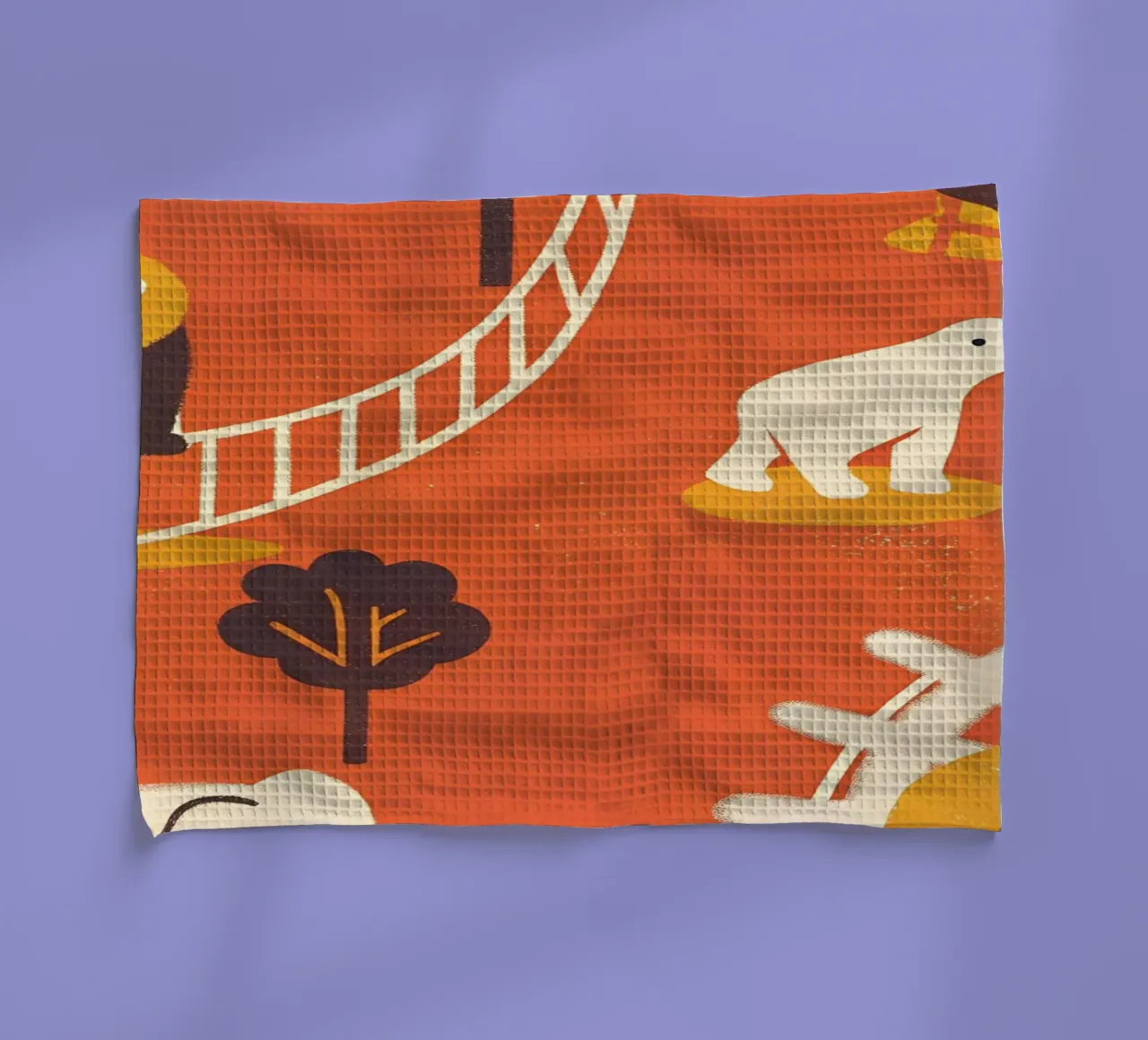 Retro Pop Zoo torchon de THE LATEST SHOP