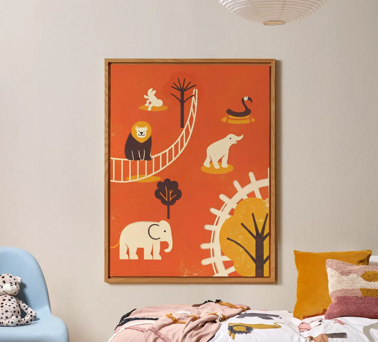 Zoo Retro Pop pannello forex da THE LATEST SHOP