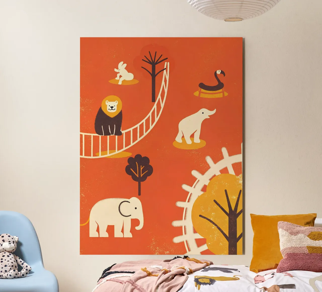 Zoo Retro Pop alluminio dibond da THE LATEST SHOP