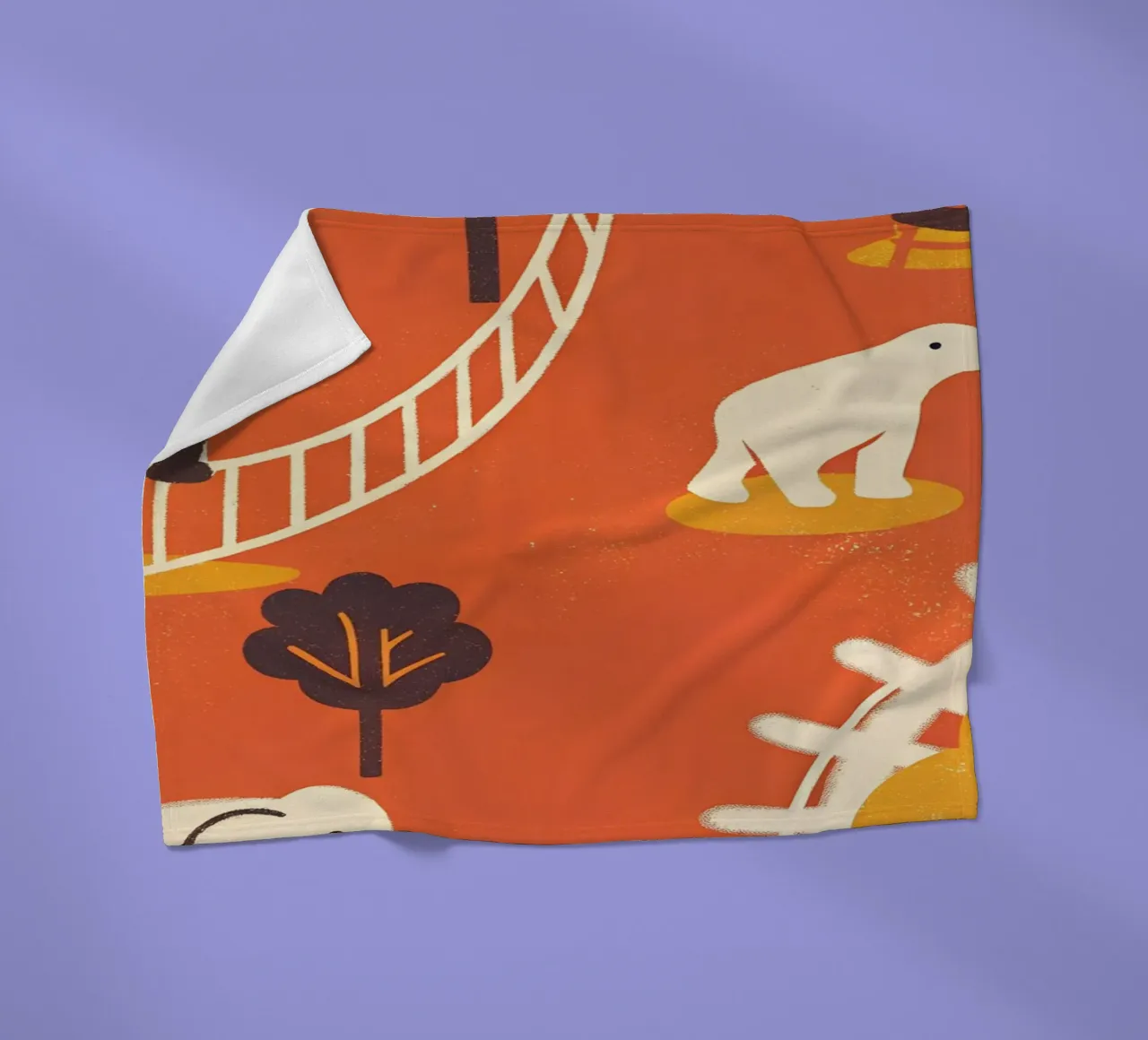 Zoo Retro Pop coperta in pile da THE LATEST SHOP