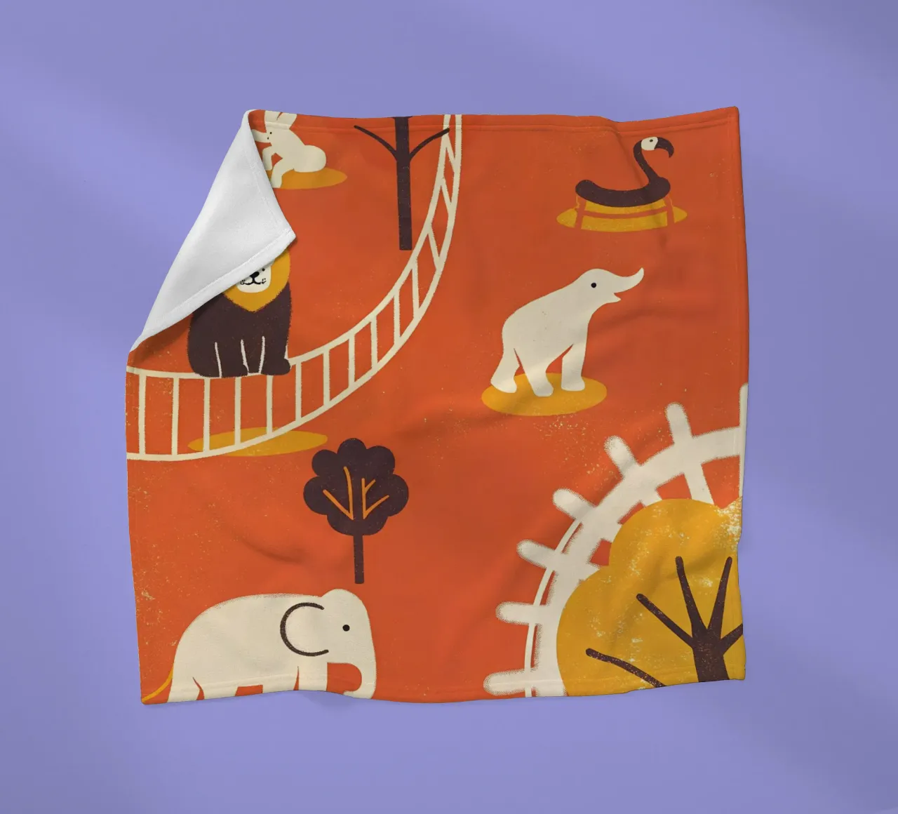 Zoo Retro Pop coperta in pile da THE LATEST SHOP
