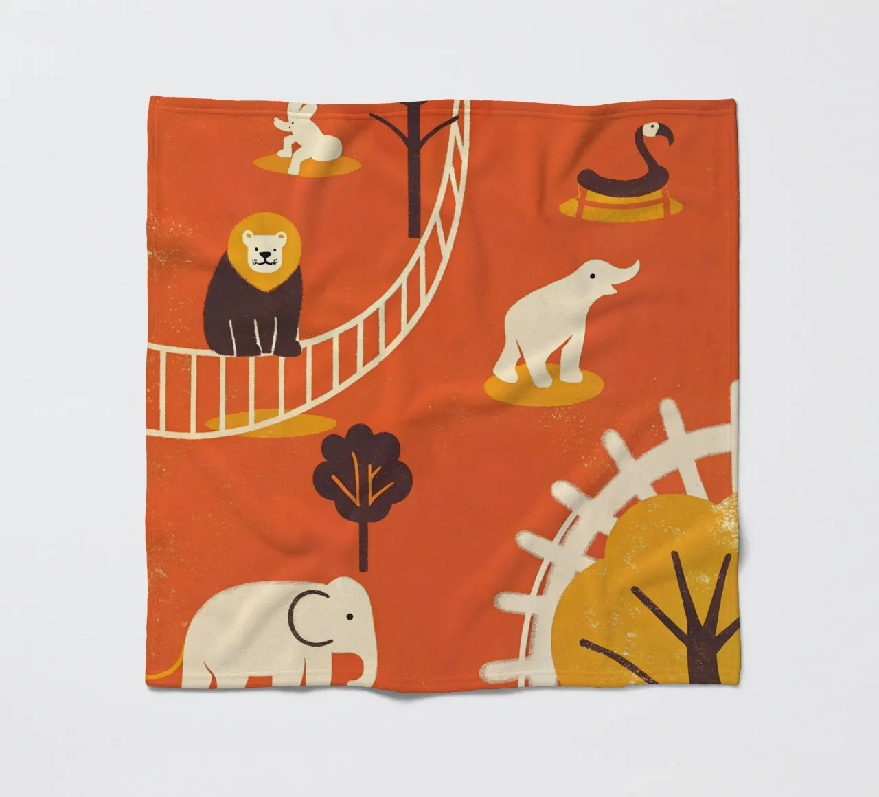 Zoo Retro Pop coperta in pile da THE LATEST SHOP