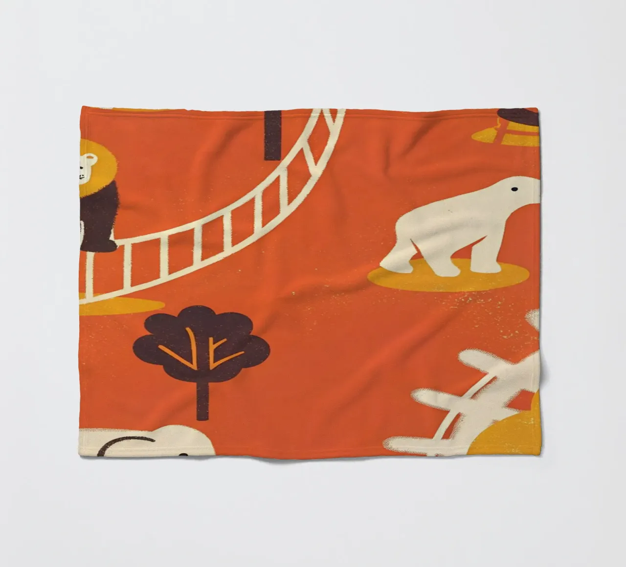 Zoo Retro Pop coperta in pile da THE LATEST SHOP