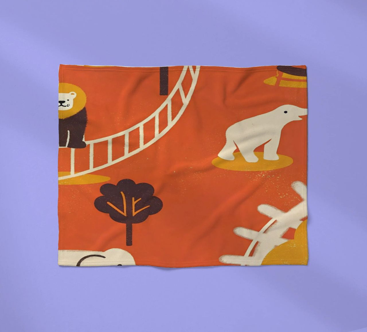 Zoo Retro Pop coperta in pile da THE LATEST SHOP