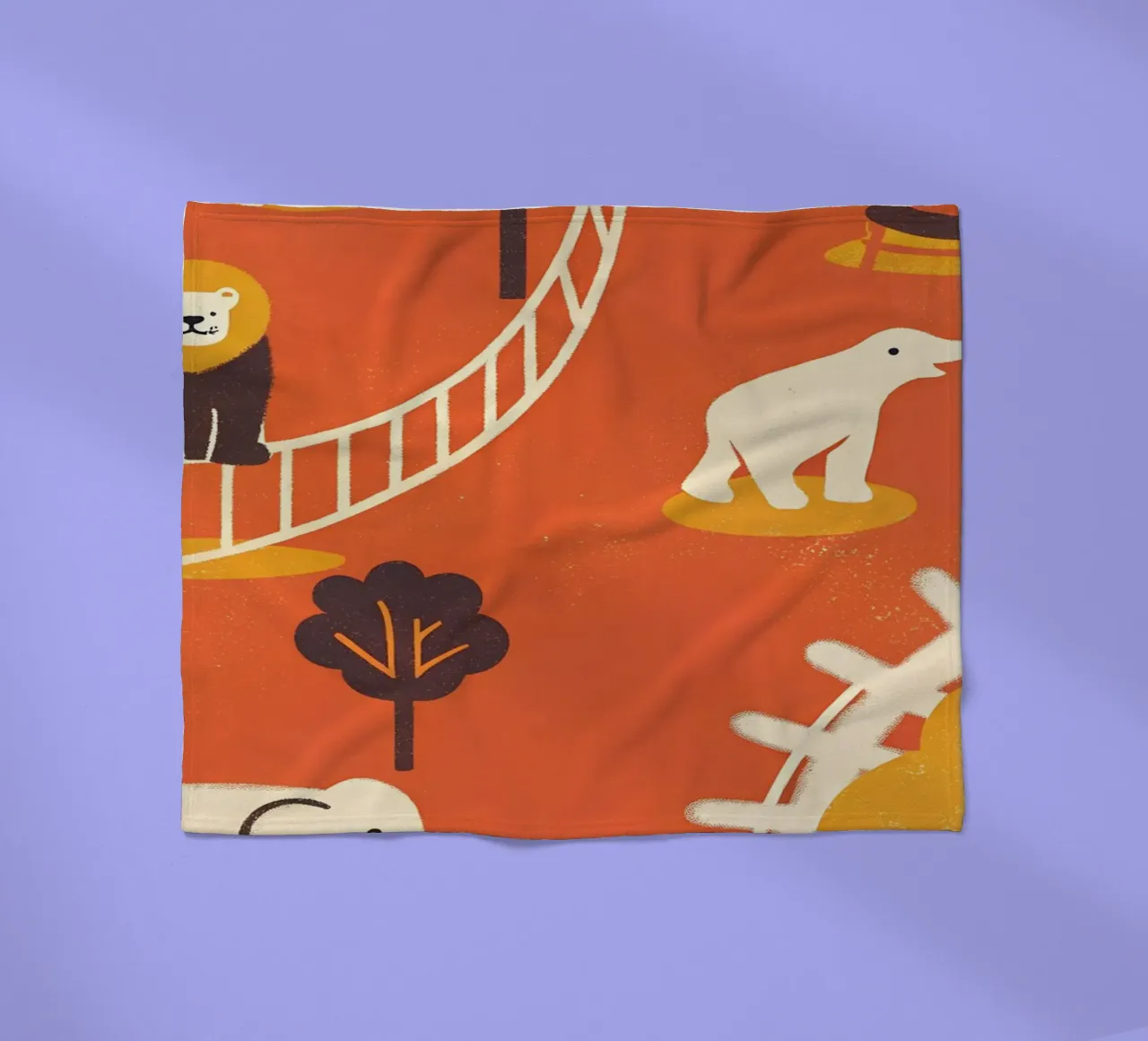Zoo Retro Pop coperta in pile da THE LATEST SHOP