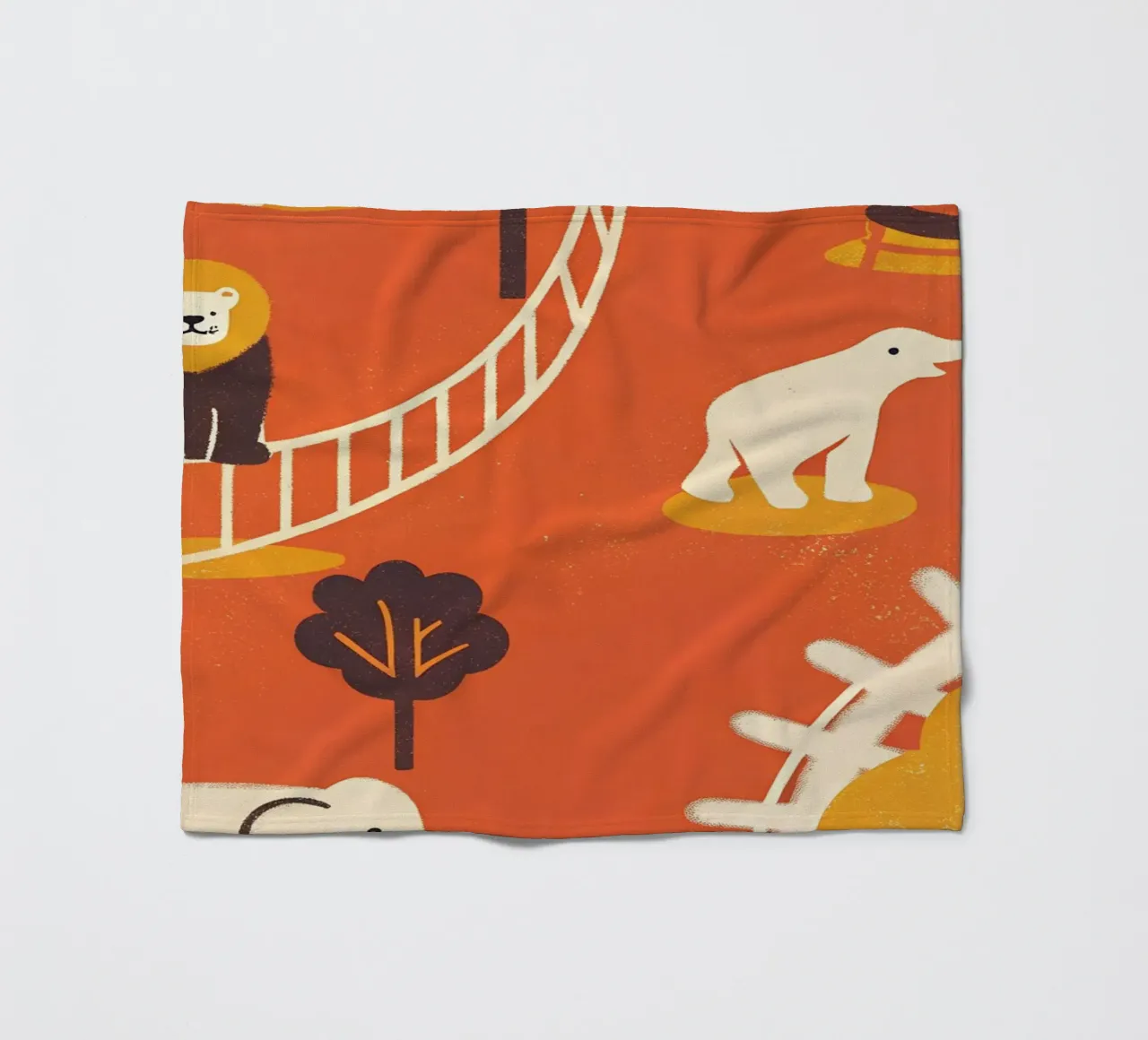 Zoo Retro Pop coperta in pile da THE LATEST SHOP