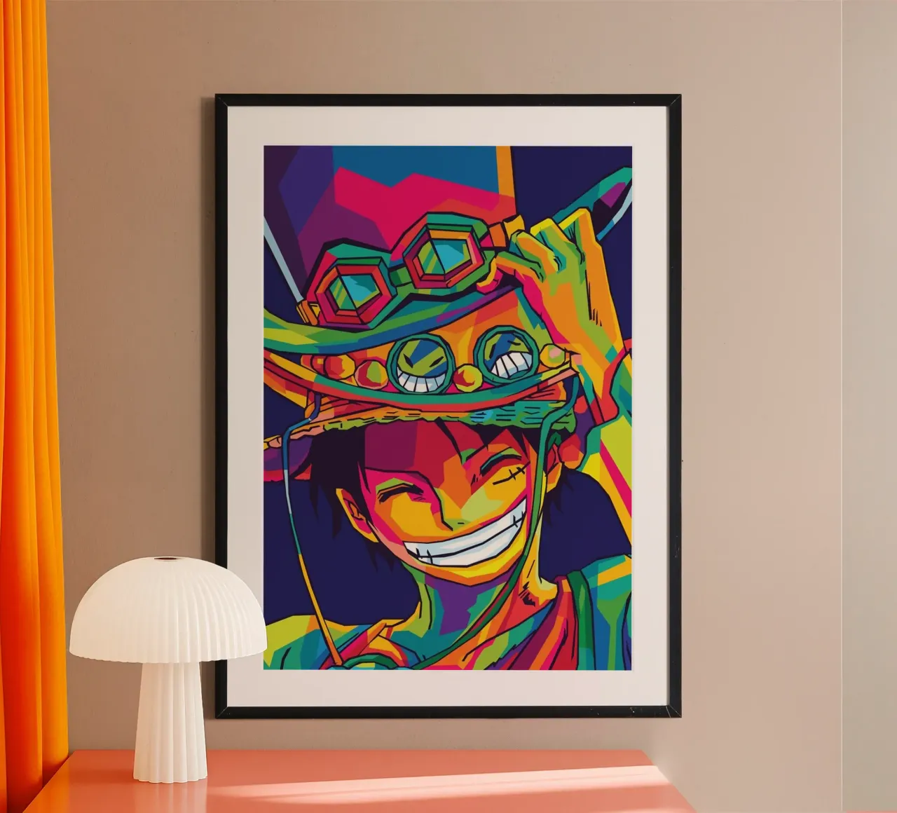 Il re dei pirati poster con telaio in legno da Waylons Studio