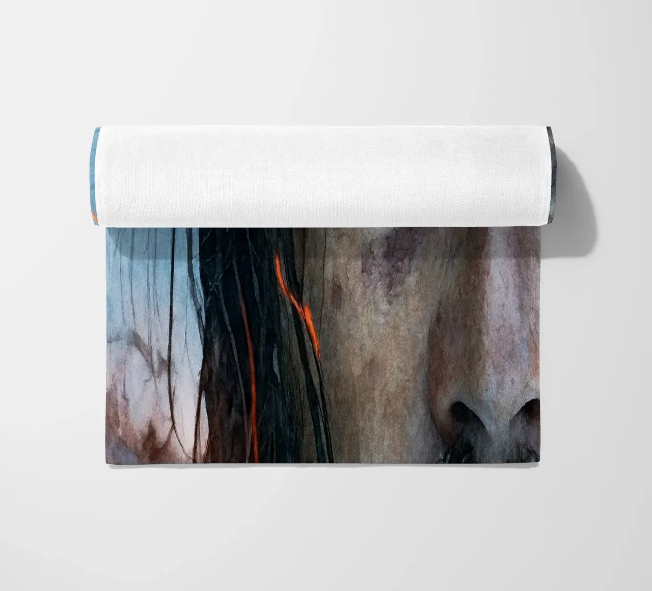 the revenant repainting imagination beach towel by SIQAYA