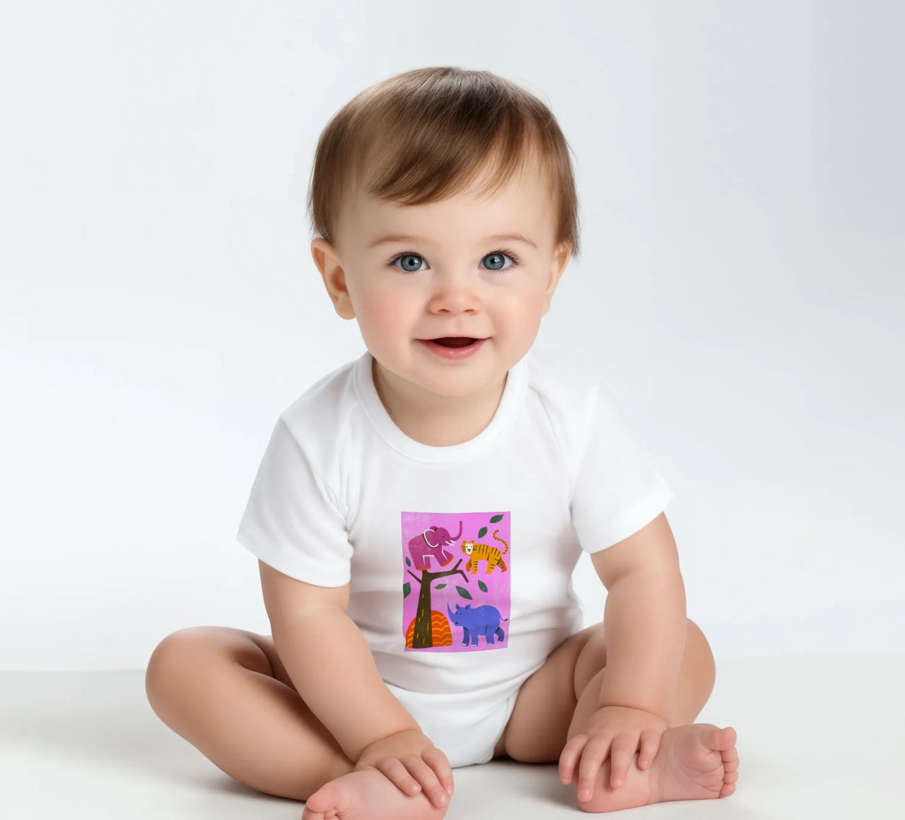 Zoo Retro Pop body neonato maniche corte da THE LATEST SHOP
