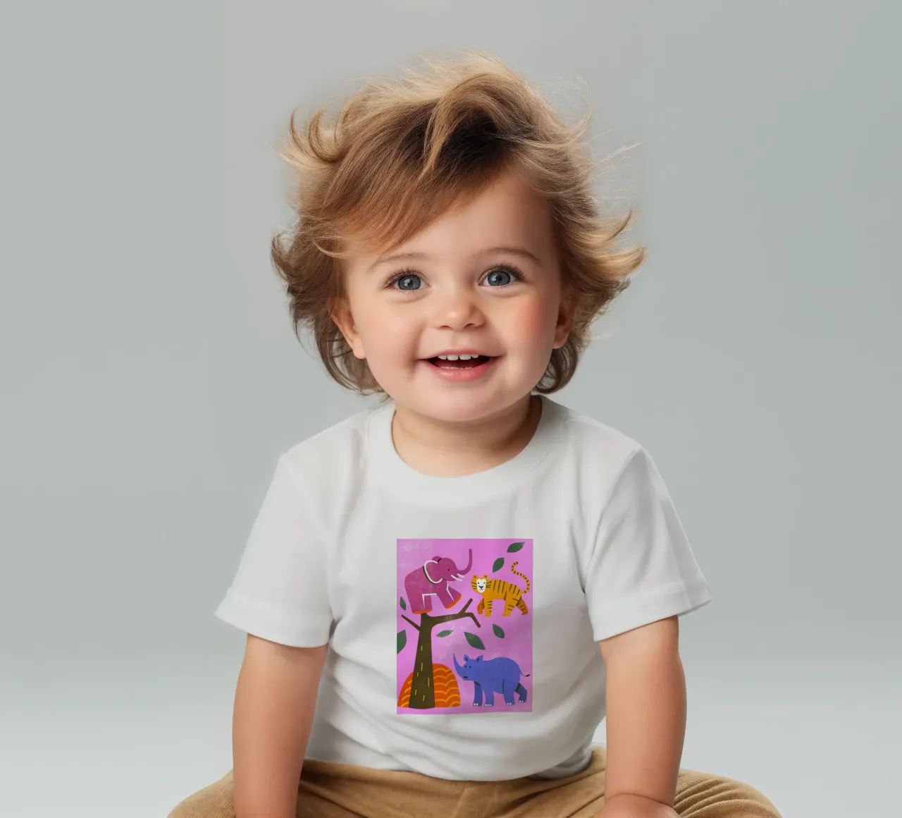 Zoo Retro Pop maglietta neonato da THE LATEST SHOP