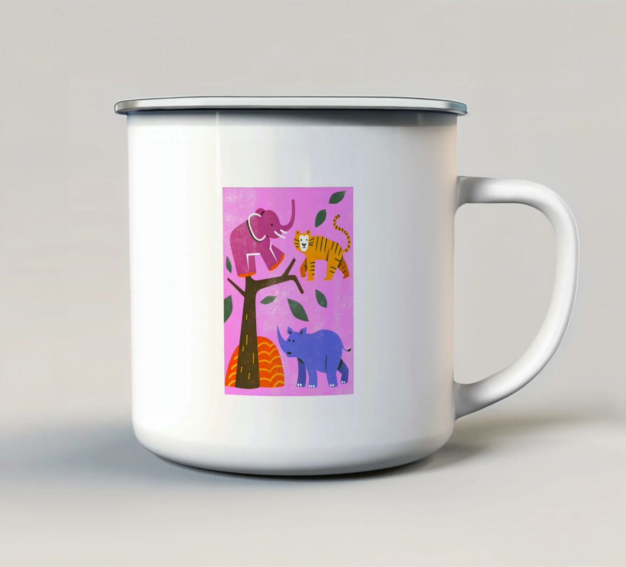 Zoo Retro Pop tazza in smalto da THE LATEST SHOP