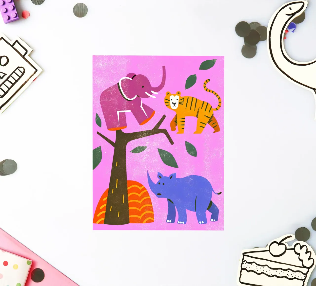 Zoo Retro Pop adesivo da THE LATEST SHOP