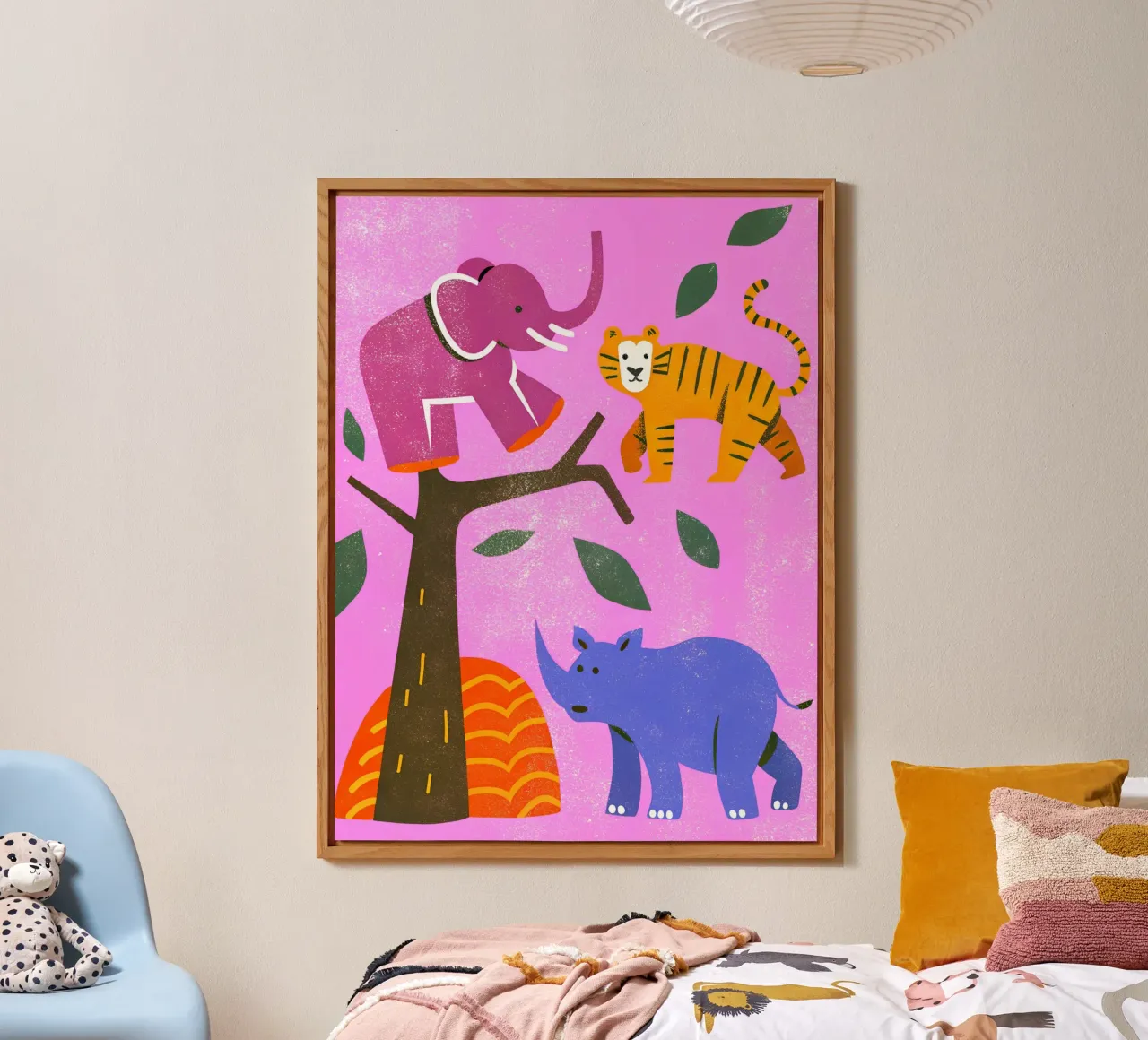 Zoo Retro Pop alluminio dibond da THE LATEST SHOP