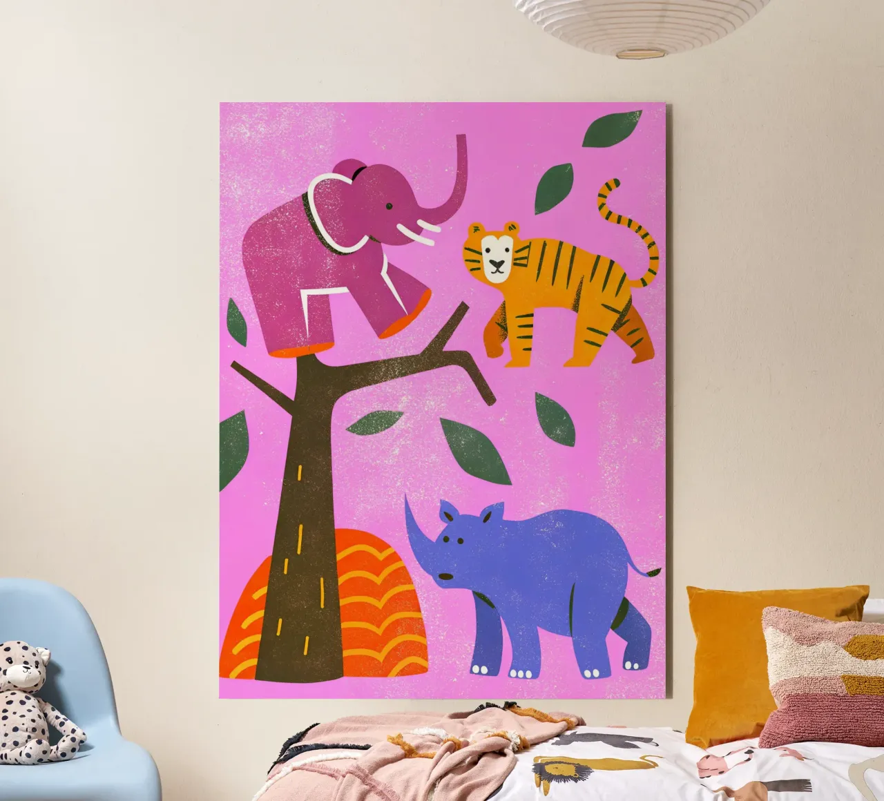 Zoo Retro Pop pannello forex da THE LATEST SHOP