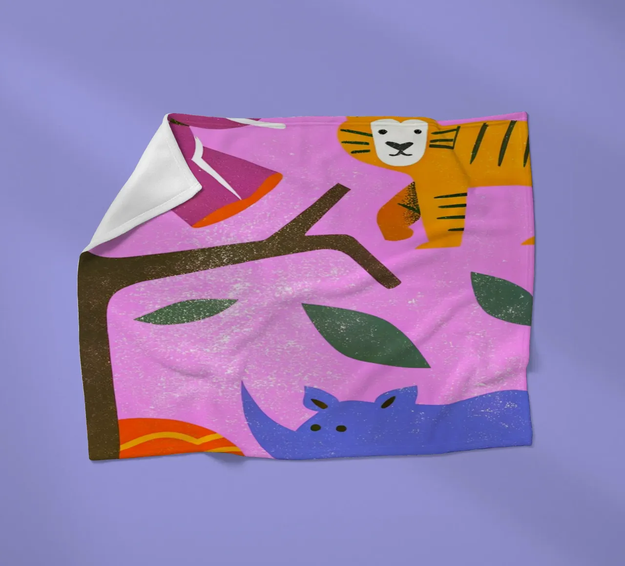 Zoo Retro Pop coperta in pile da THE LATEST SHOP