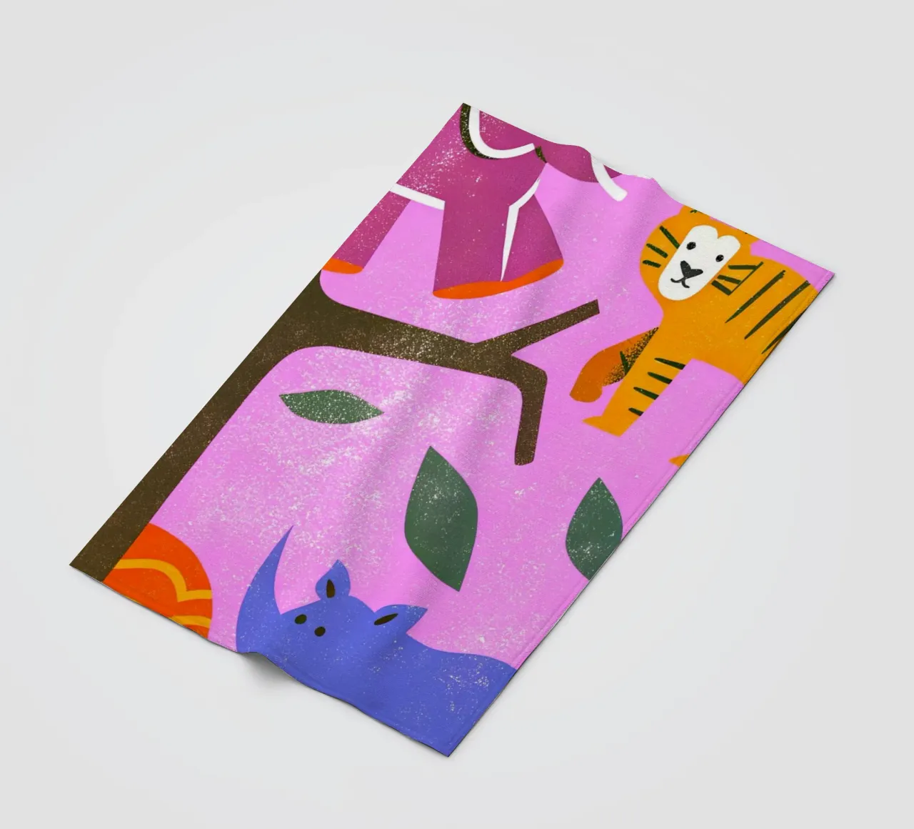 Zoo Retro Pop coperta in pile da THE LATEST SHOP