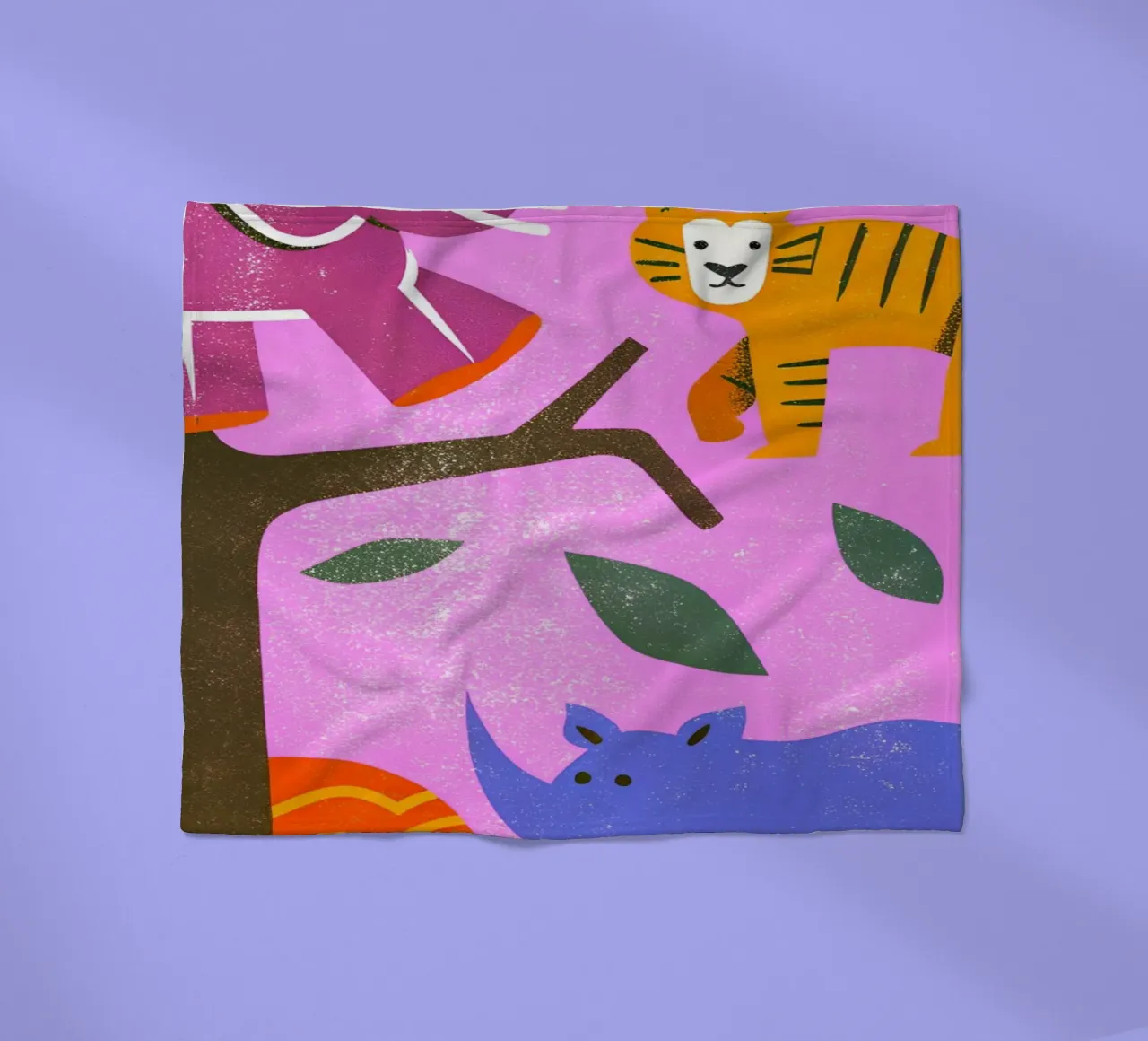 Zoo Retro Pop coperta in pile da THE LATEST SHOP