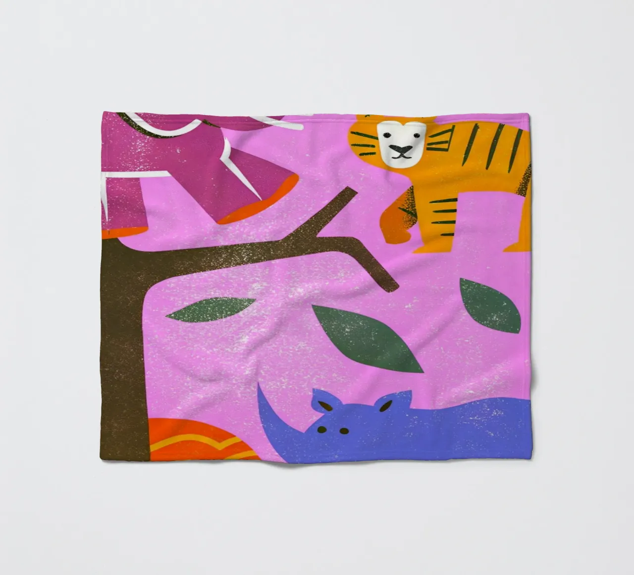 Zoo Retro Pop coperta in pile da THE LATEST SHOP