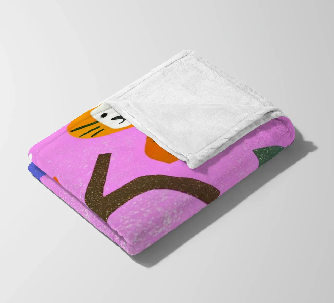 Zoo Retro Pop coperta in pile da THE LATEST SHOP
