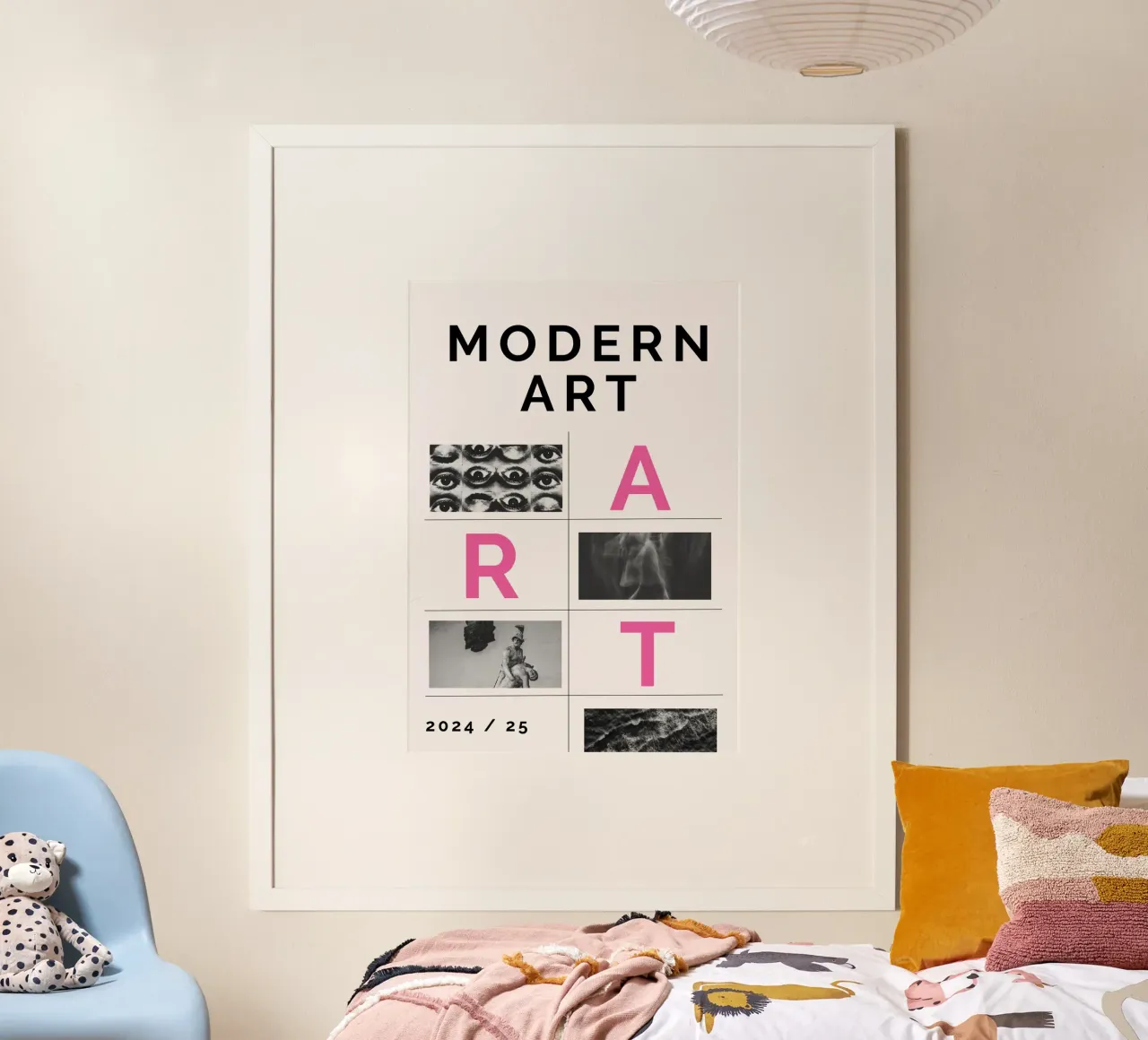 MODERN ART poster con telaio in legno da Einfach Uebel