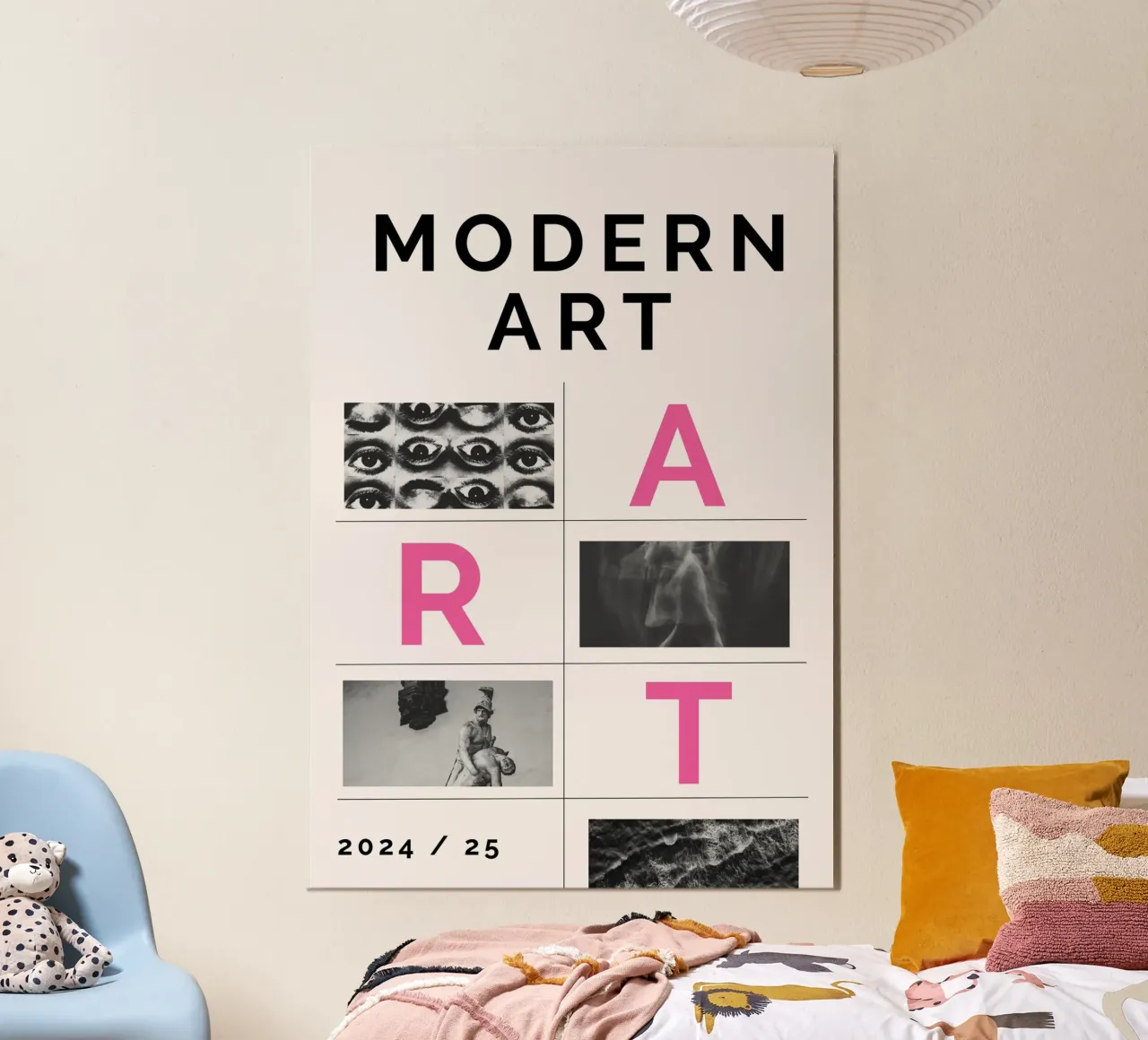 MODERN ART poster con telaio in legno da Einfach Uebel