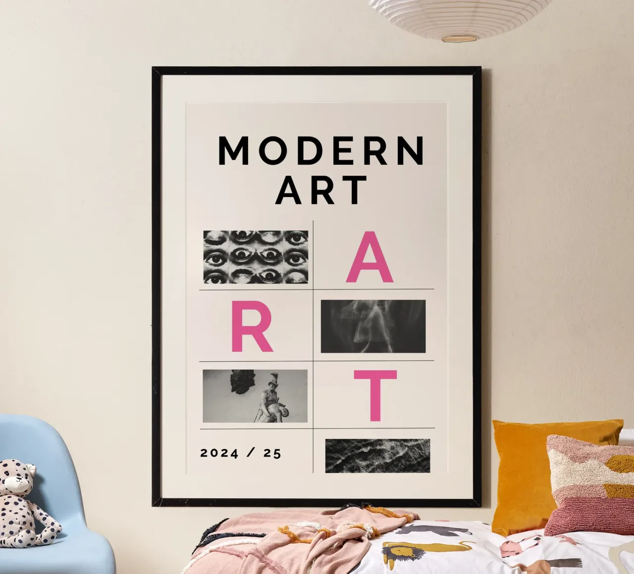 MODERN ART poster con telaio in legno da Einfach Uebel