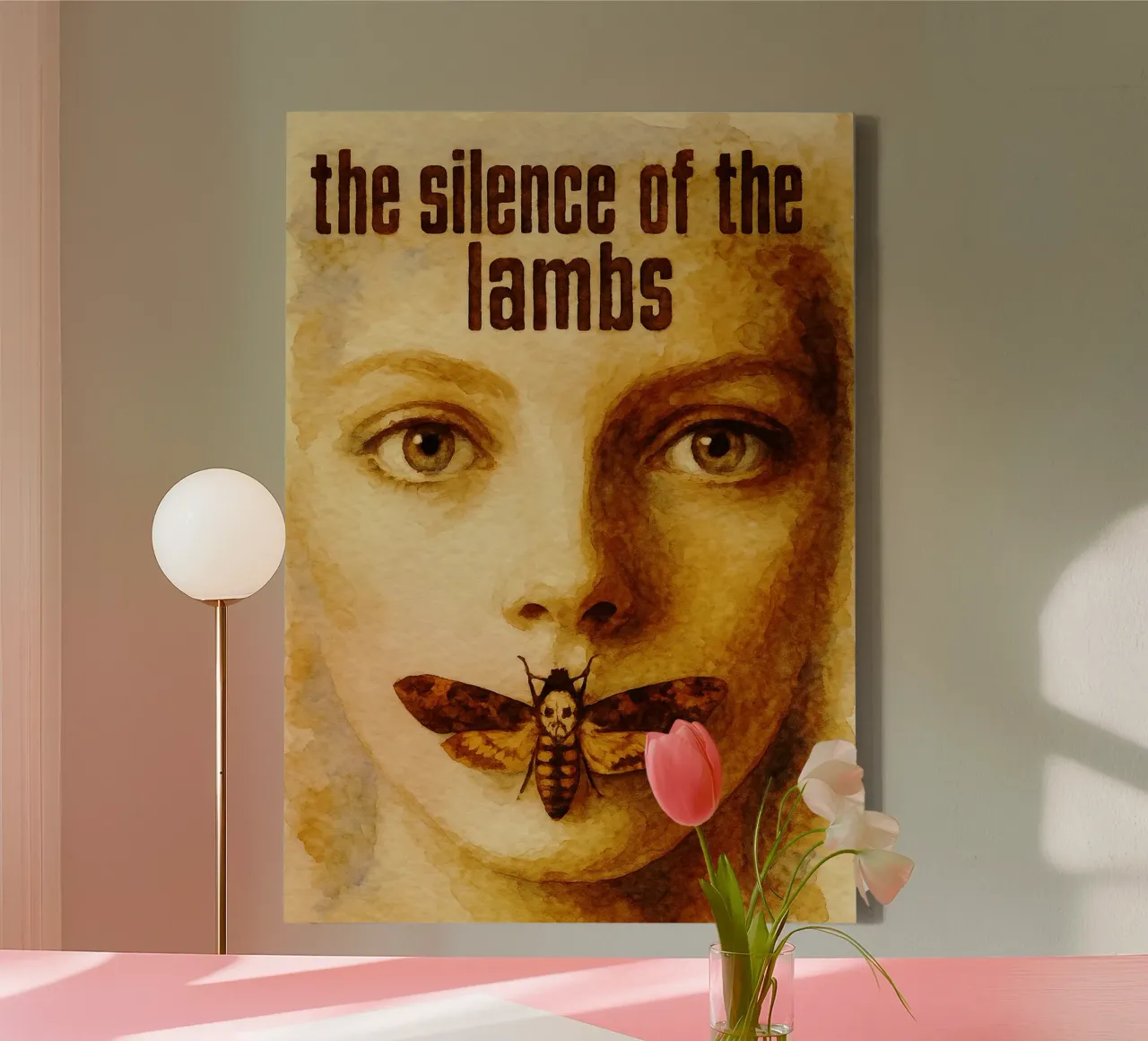 the silence of the lambs repainting imagination canvas with Floater frame by SIQAYA
