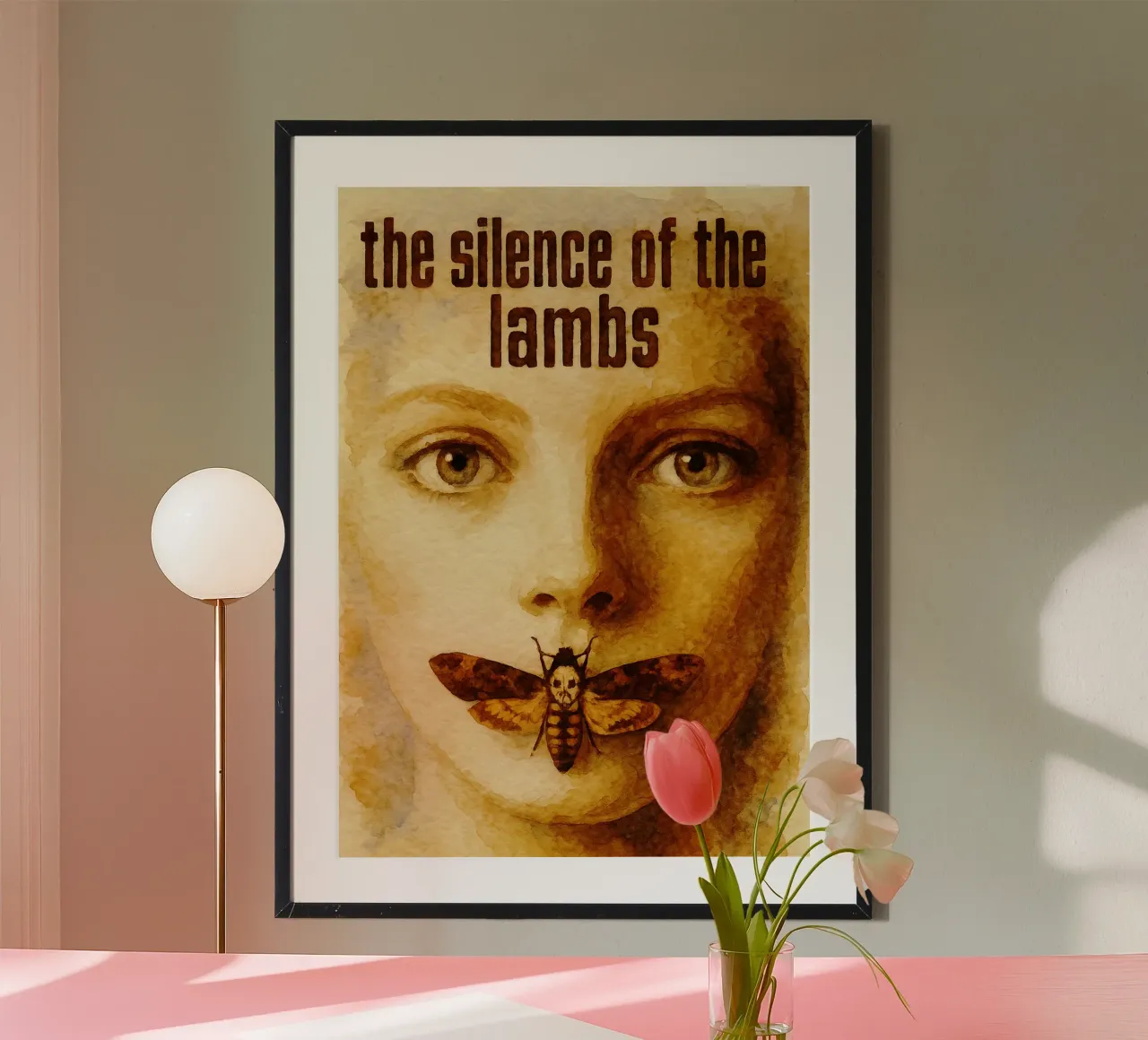 il silenzio degli agnelli ridipingere l'immaginazione poster con telaio in alluminio da SIQAYA