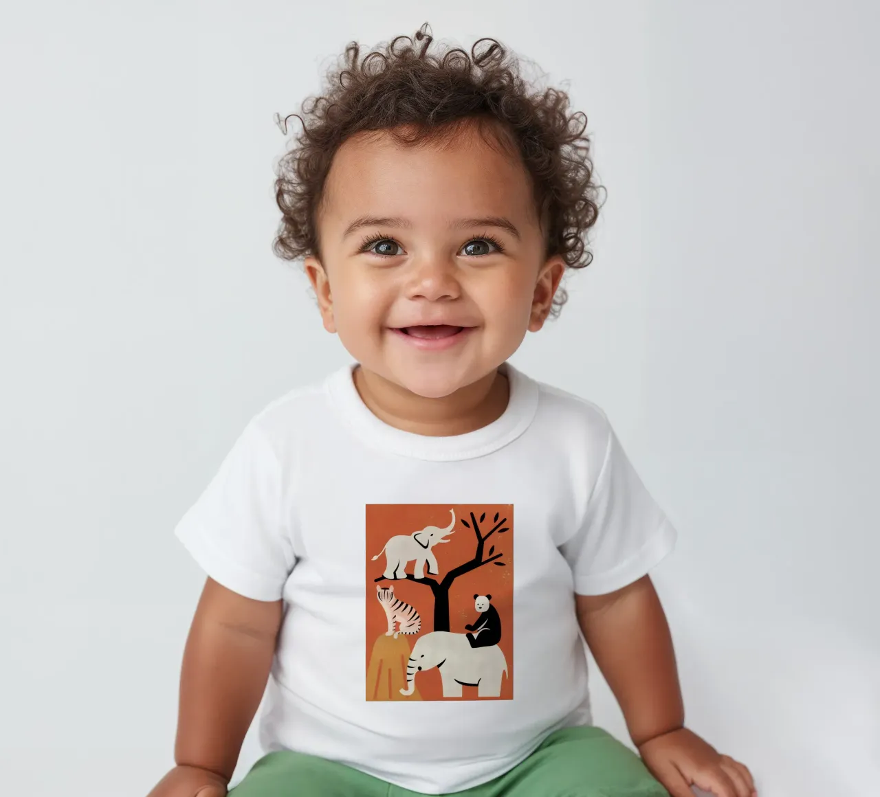 Zoo Retro Pop maglietta neonato da THE LATEST SHOP