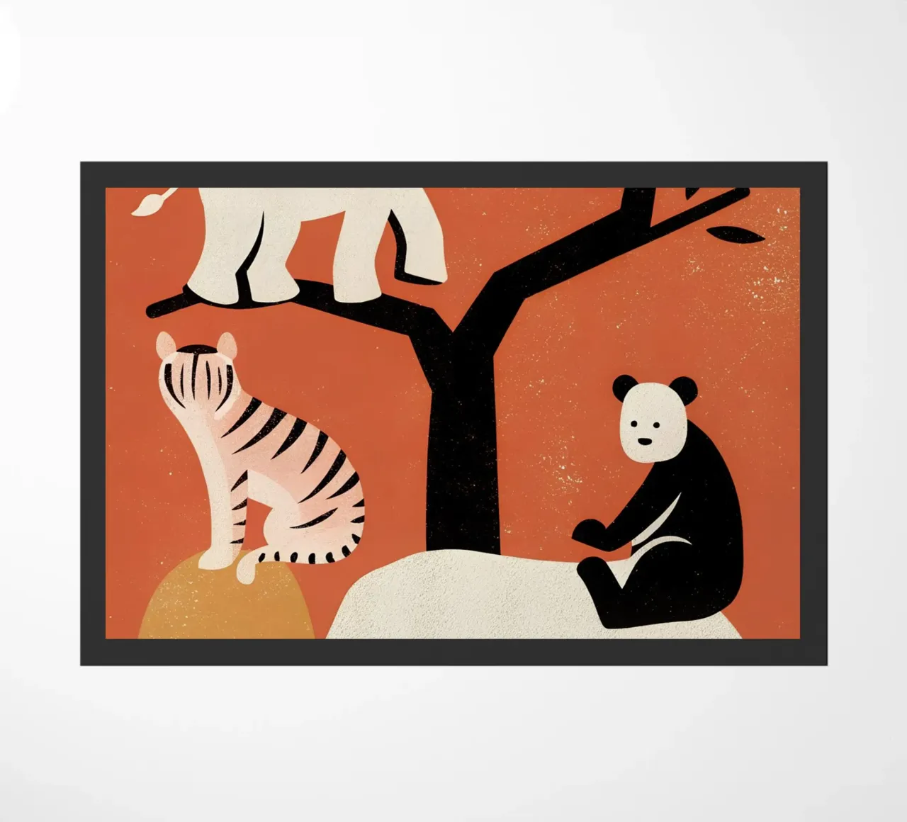 Zoo Retro Pop felpudo de THE LATEST SHOP