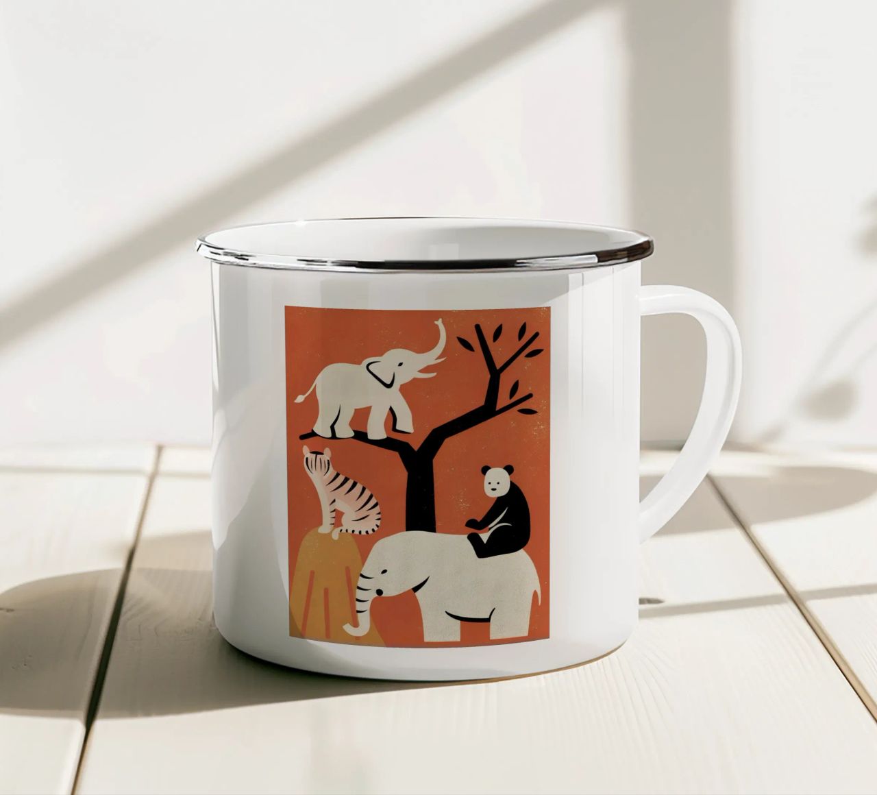 Zoo Retro Pop tazza in smalto da THE LATEST SHOP