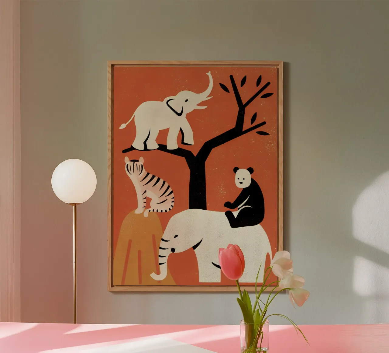 Zoo Retro Pop alluminio dibond da THE LATEST SHOP