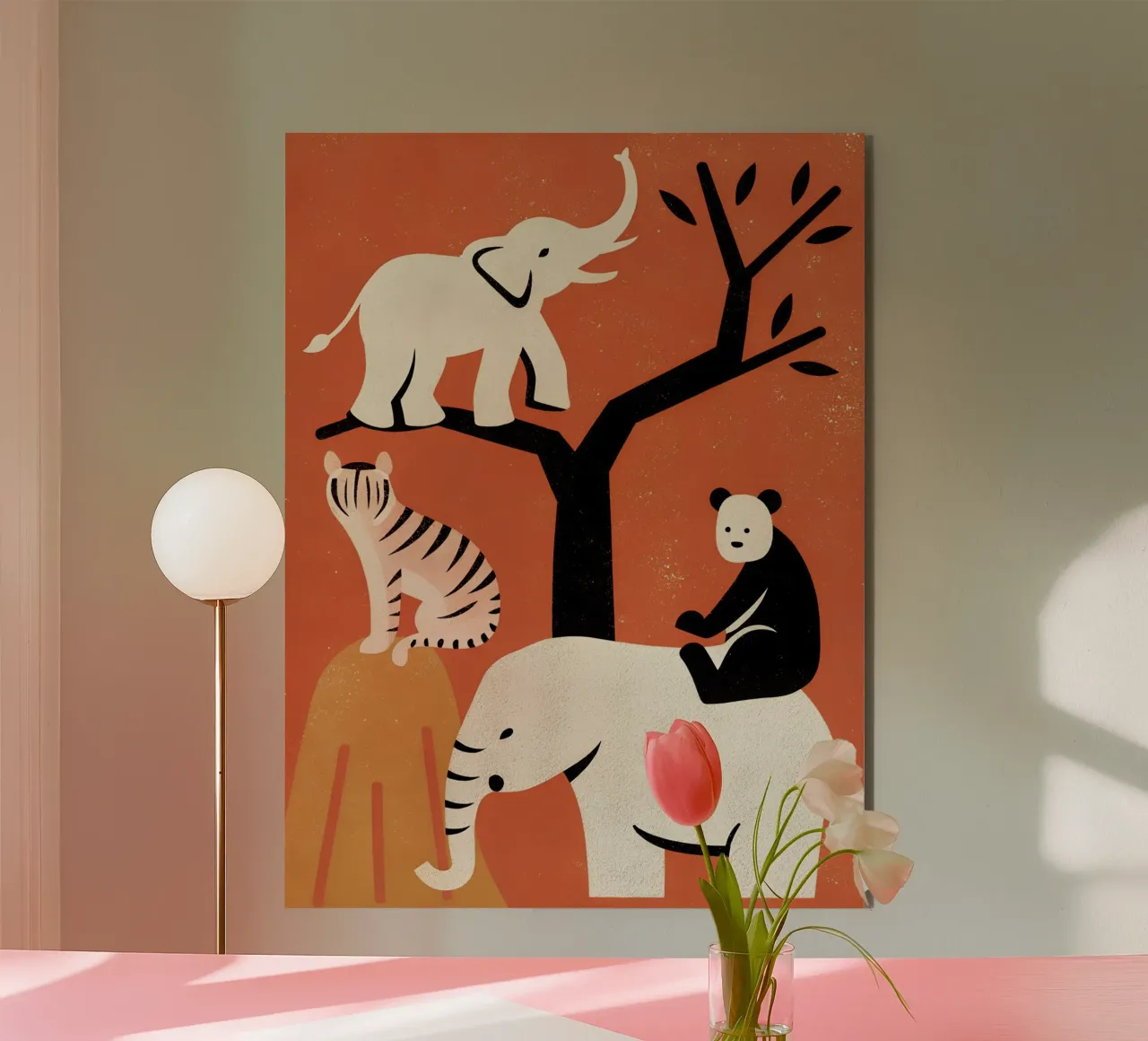 Zoo Retro Pop alluminio dibond da THE LATEST SHOP