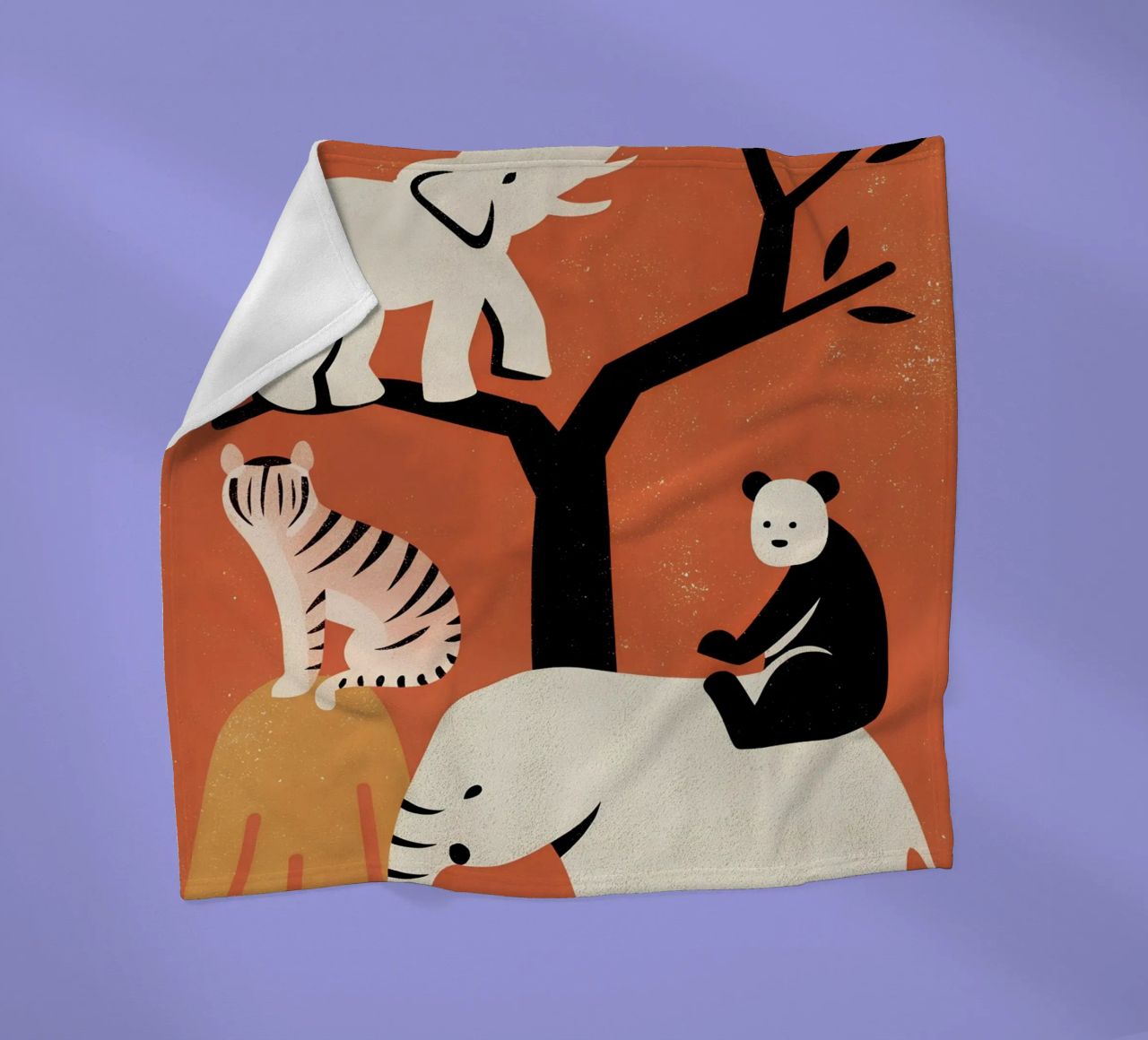 Zoo Retro Pop coperta in pile da THE LATEST SHOP