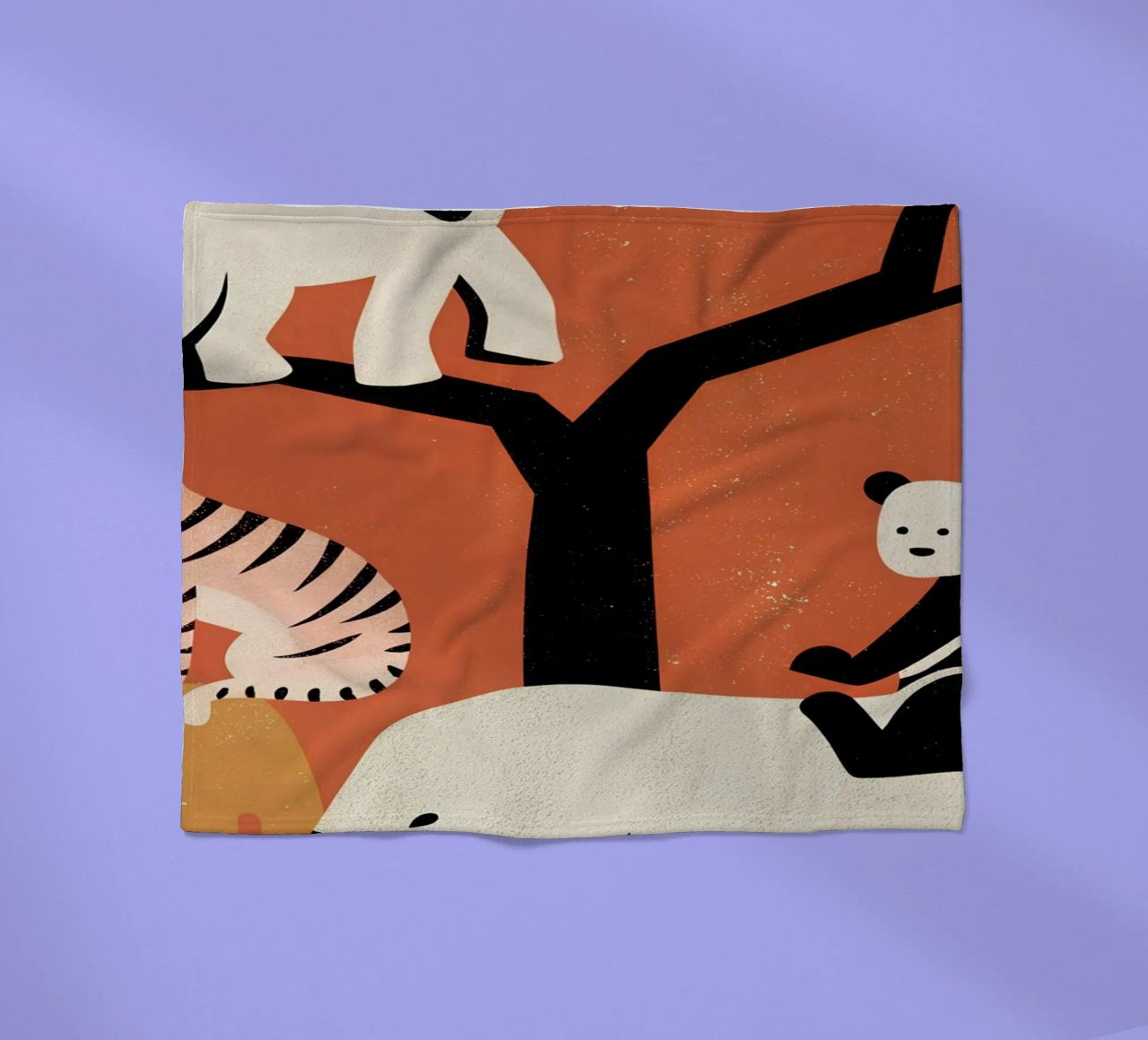 Zoo Retro Pop coperta in pile da THE LATEST SHOP