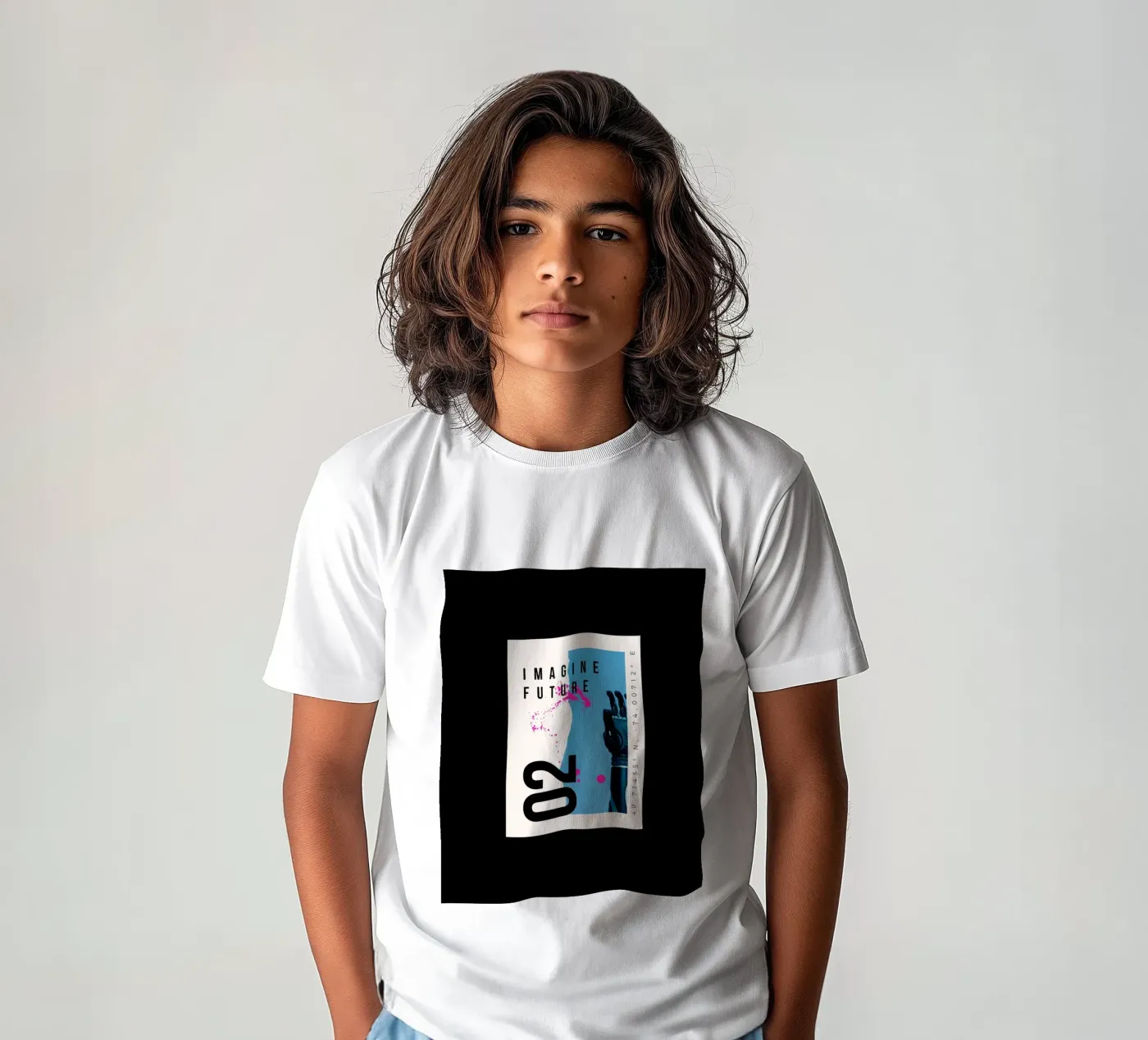 IMAGINE FUTURE t-shirt bambini da SMRT STUDIO