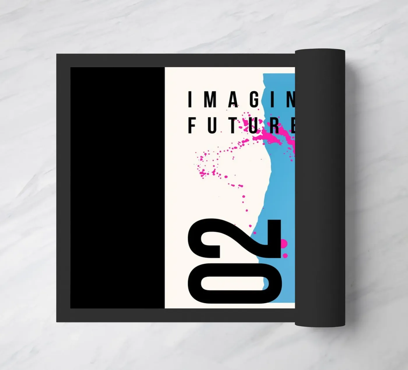 IMAGINE FUTURE doormat by SMRT STUDIO